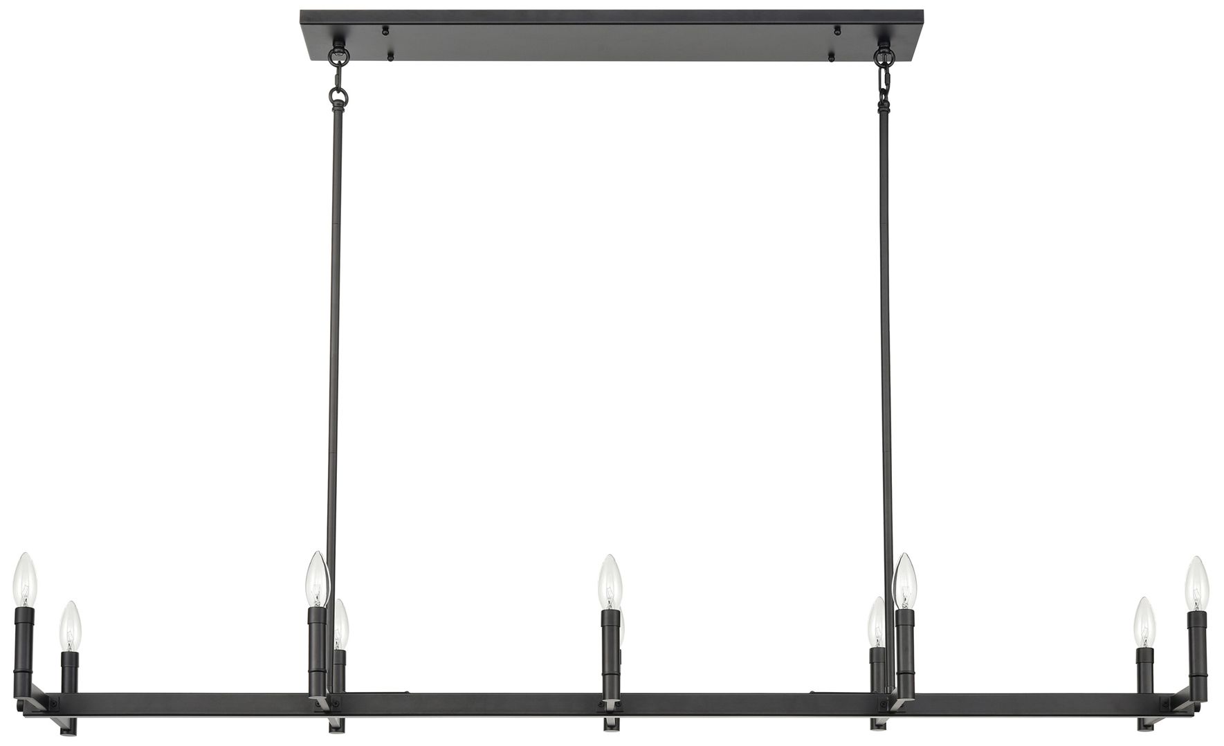 Millennium Daxley 10-Light 59.75" Matte Black Chandelier