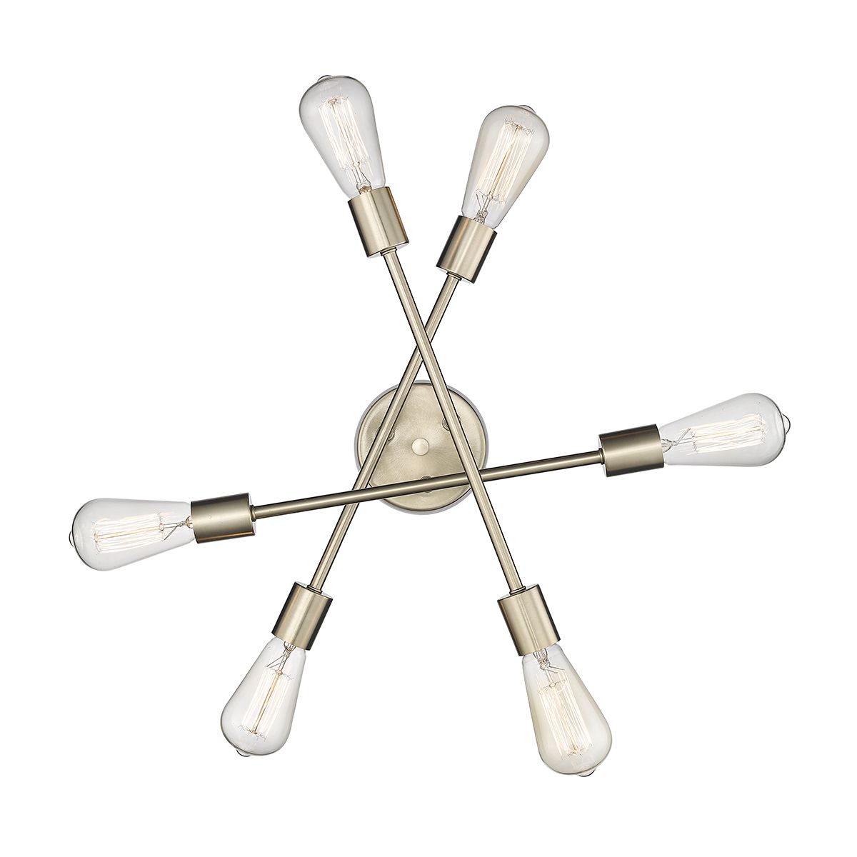 Thumbnail2 of Millennium Decco 6 Light Semi-Flush Ceiling Mount in Modern Gold more views