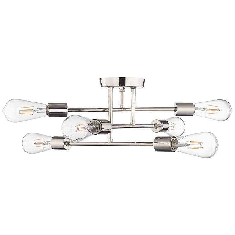 Image 1 Millennium Decco Semi-Flush Ceiling Mount Polished Nickel