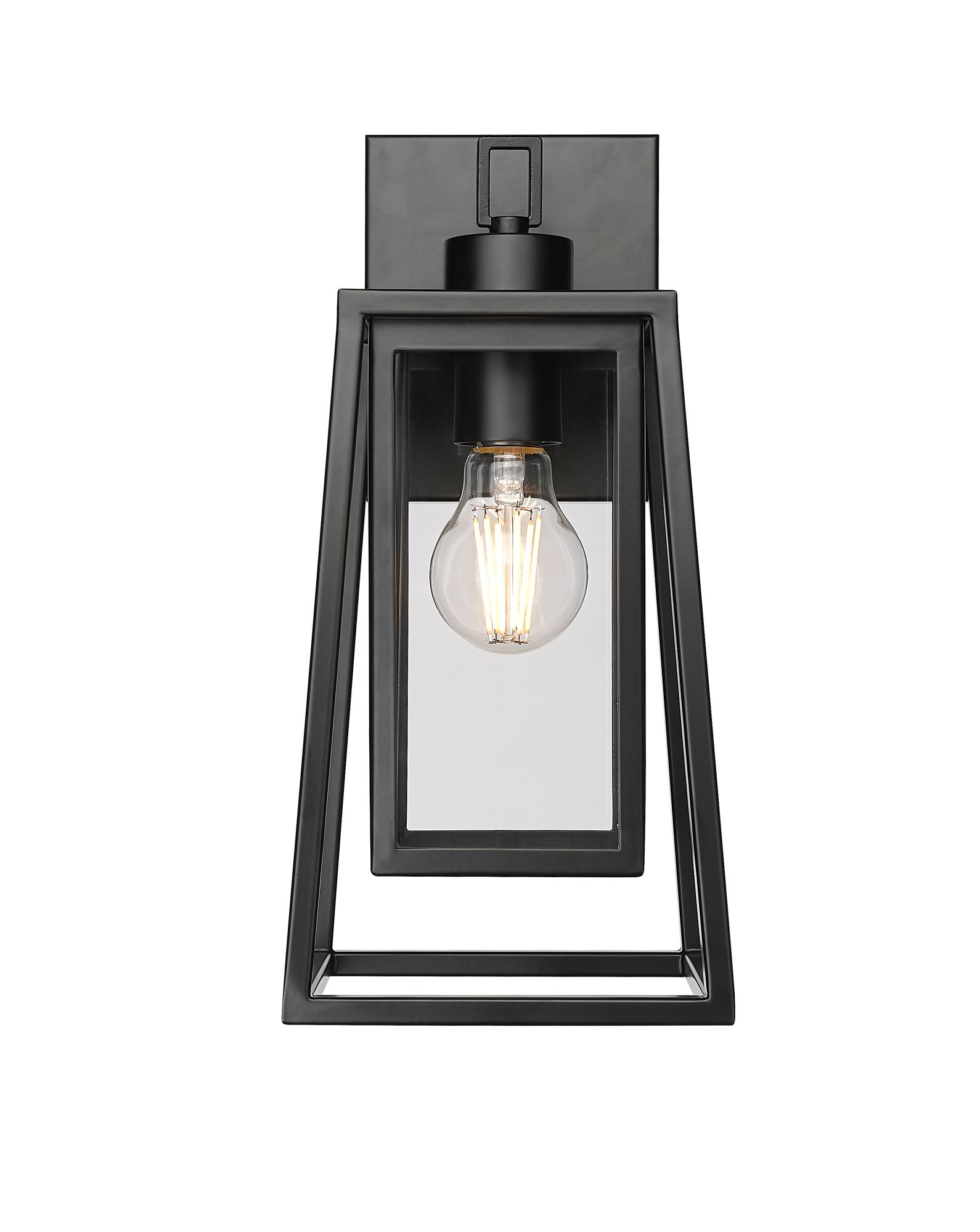 Thumbnail2 of Millennium Denzell 1-Light 13.5" Powder Coated Black Outdoor Wall Sconce more views