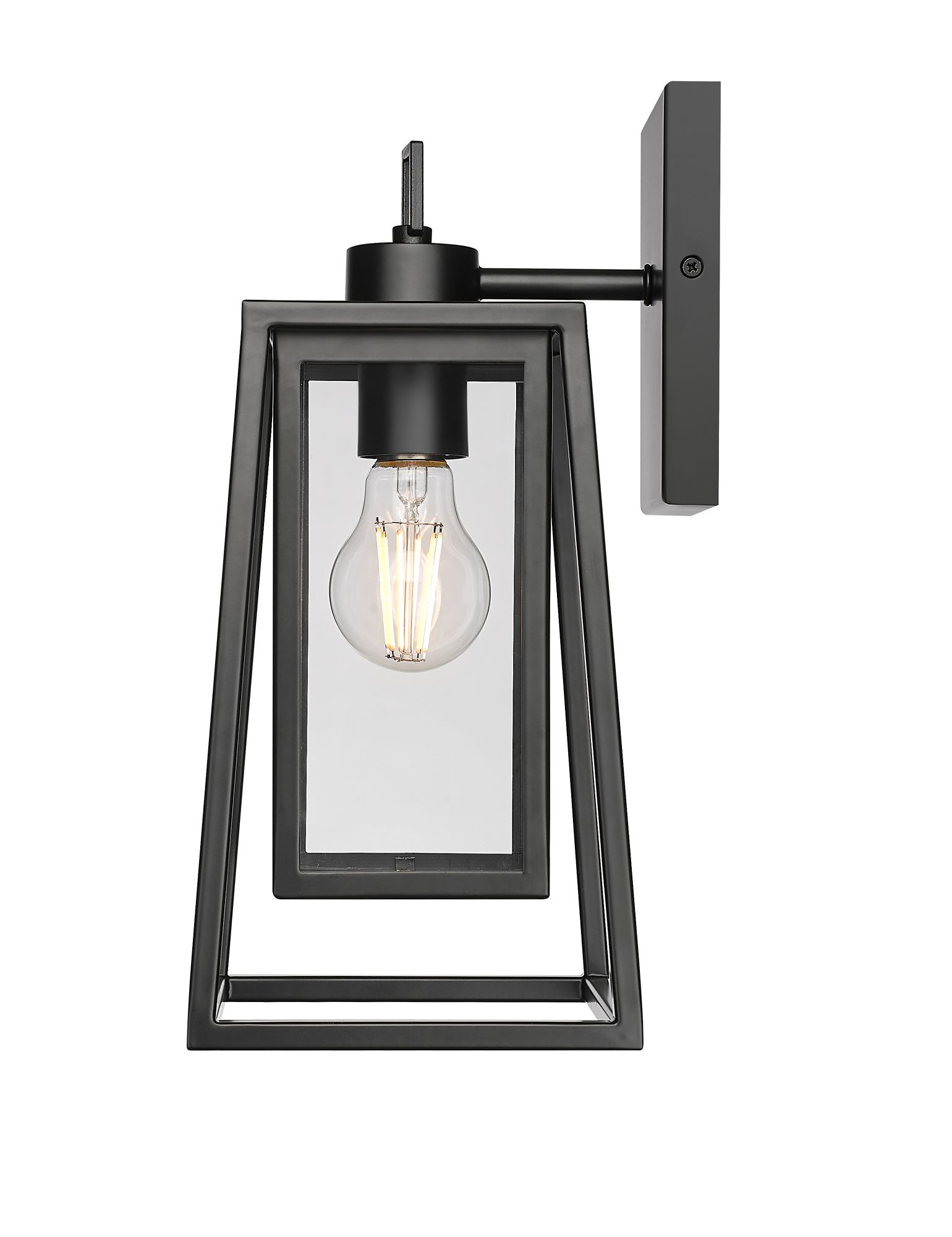 Thumbnail3 of Millennium Denzell 1-Light 13.5" Powder Coated Black Outdoor Wall Sconce more views