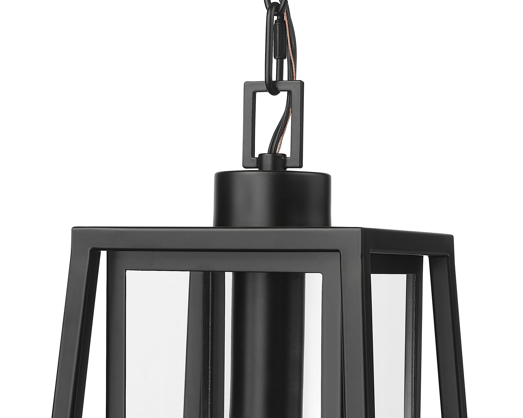 Image 3 Millennium Denzell 1-Light 17" Powder Coated Black Outdoor Hanging Lantern more views