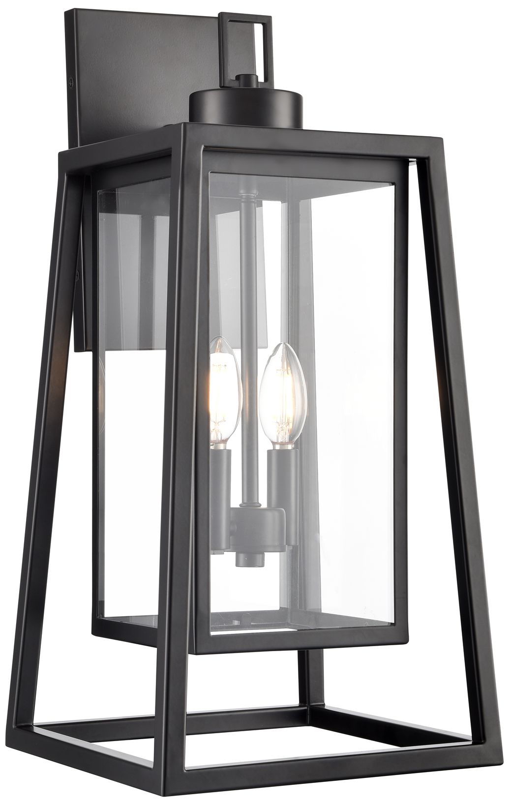 Millennium Denzell 2-Light 21.25" Powder Coated Black Outdoor Wall Sconce