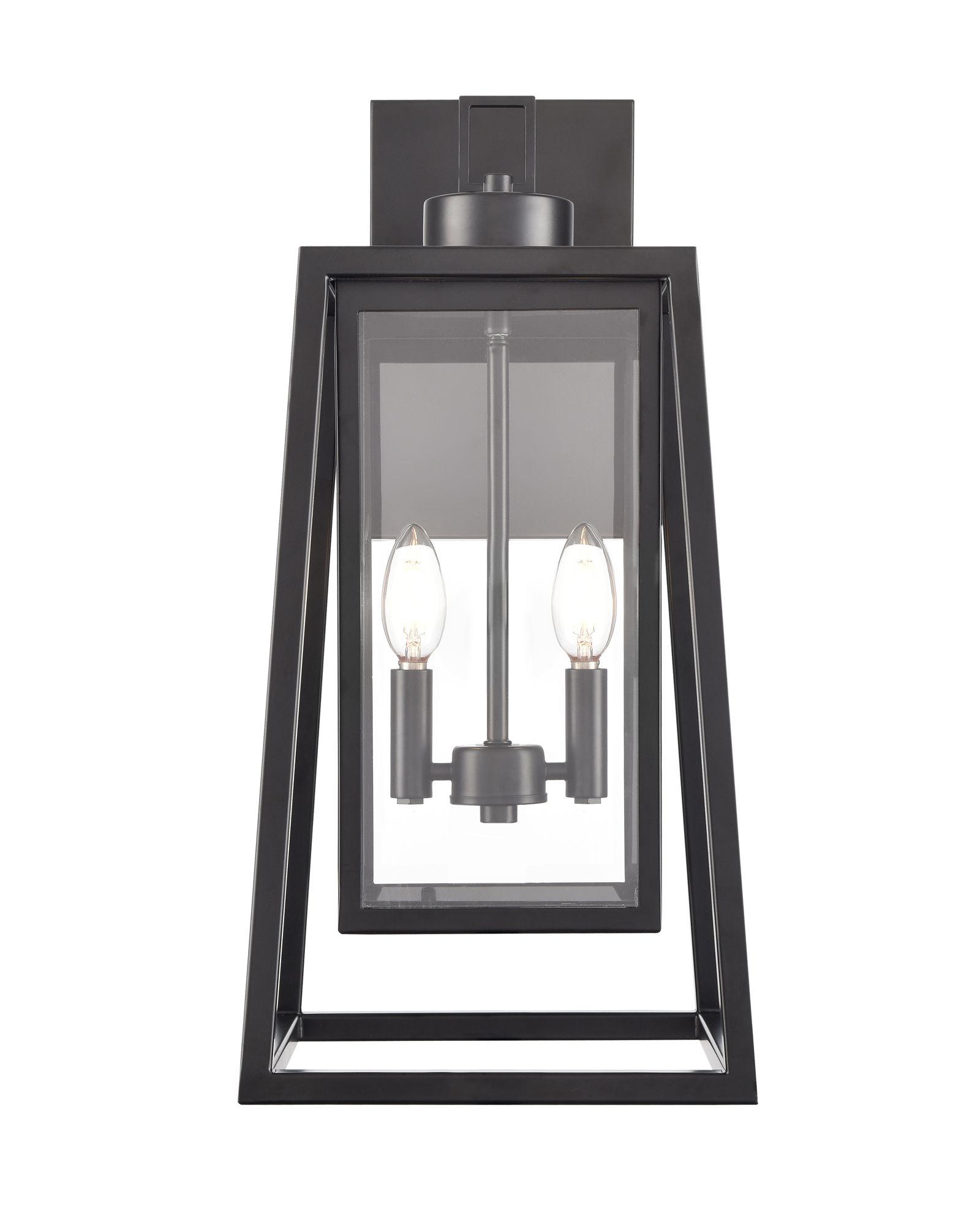 Image 2 Millennium Denzell 2-Light 21.25" Powder Coated Black Outdoor Wall Sconce more views