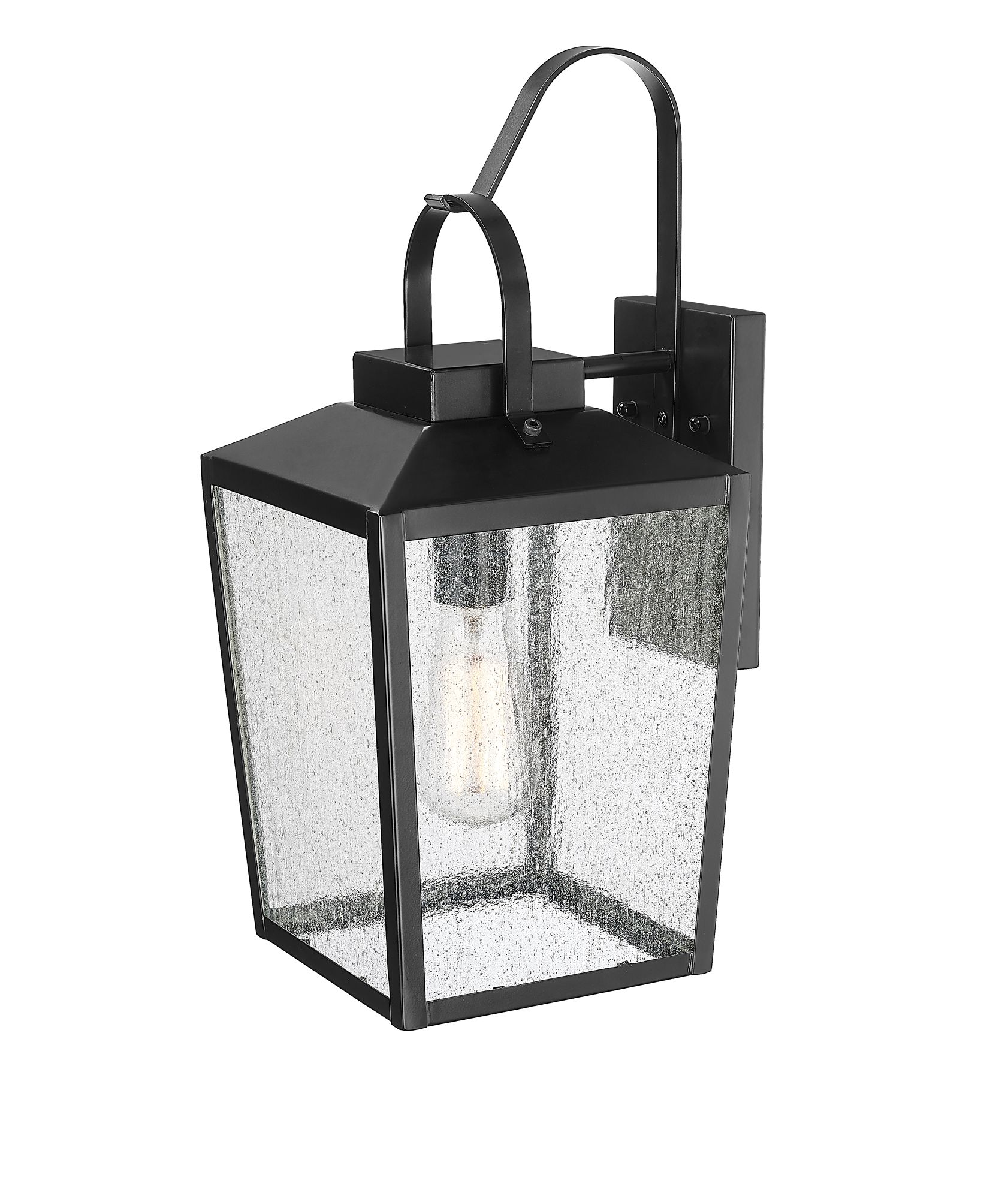 Image 3 Millennium Devens 1-Light 16" Powder Coated Black Outdoor Wall Sconce more views