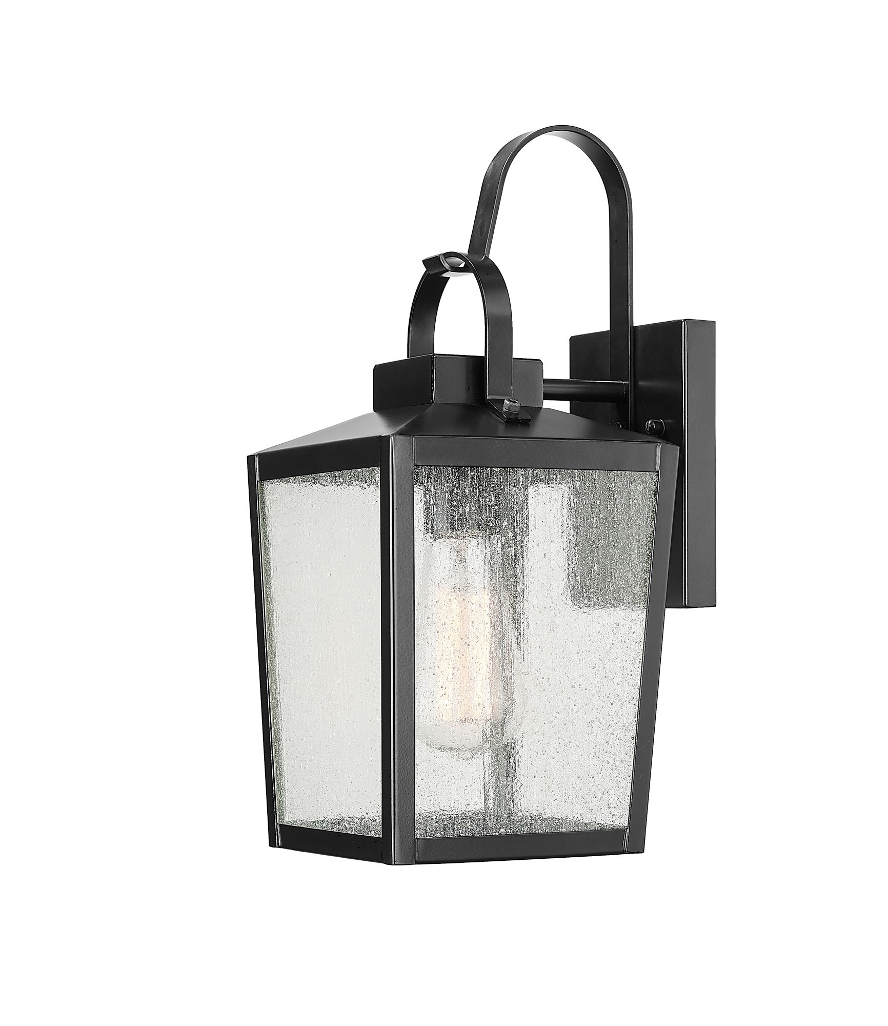 Image 2 Millennium Devens 1-Light 17.88" Powder Coated Black Outdoor Wall Sconce more views