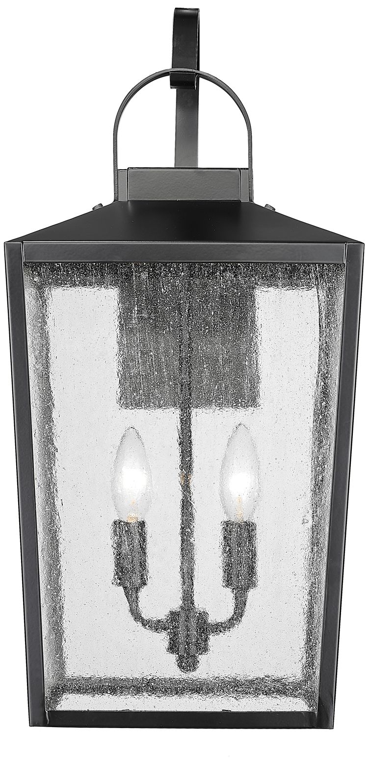 Millennium Devens 2-Light 21.75" Powder Coated Black Outdoor Wall Sconce