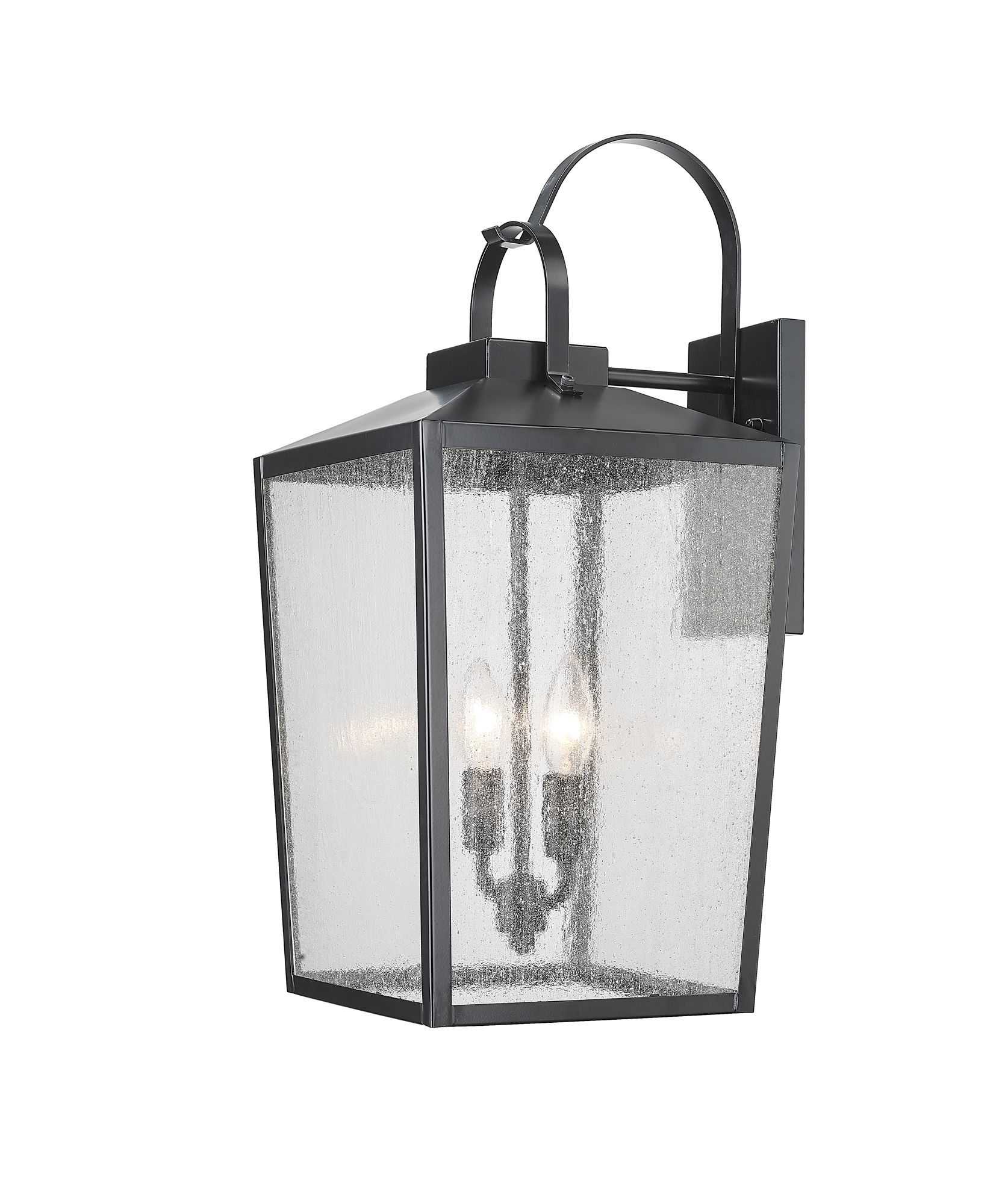 Image 3 Millennium Devens 2-Light 21.75" Powder Coated Black Outdoor Wall Sconce more views