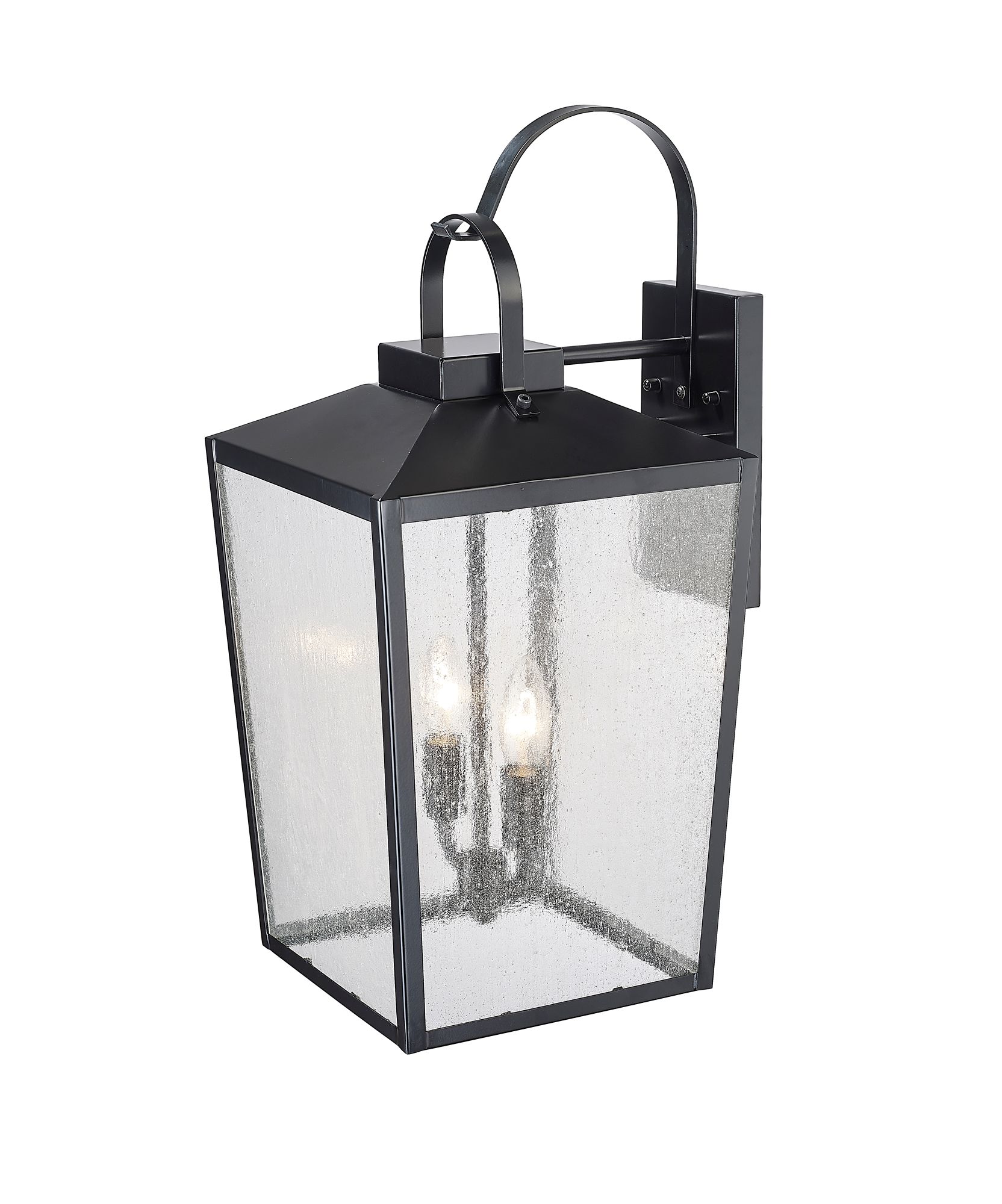 Image 4 Millennium Devens 2-Light 21.75" Powder Coated Black Outdoor Wall Sconce more views