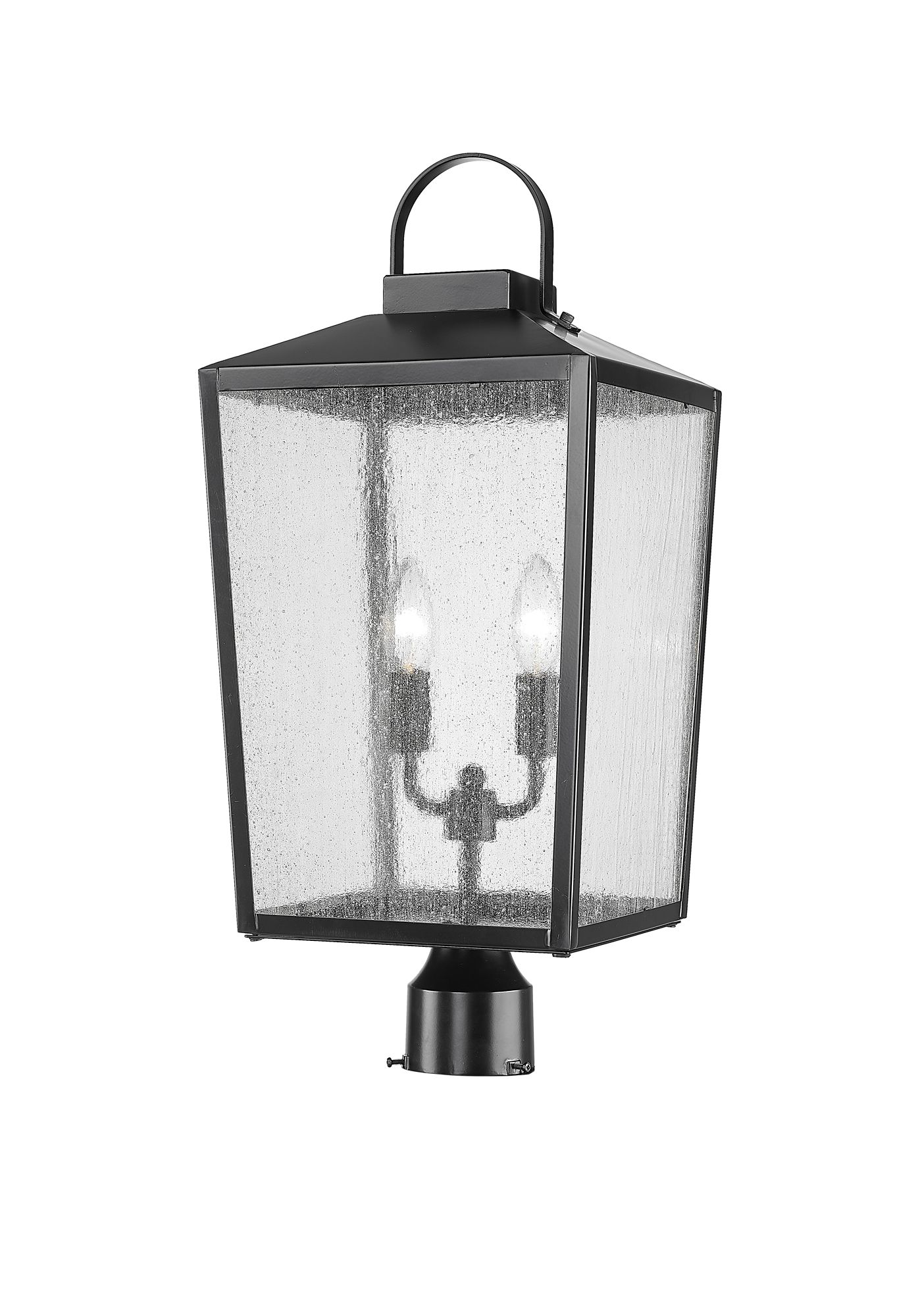 Image 4 Millennium Devens 2-Light 22.75" Powder Coated Black Outdoor Post Lantern more views