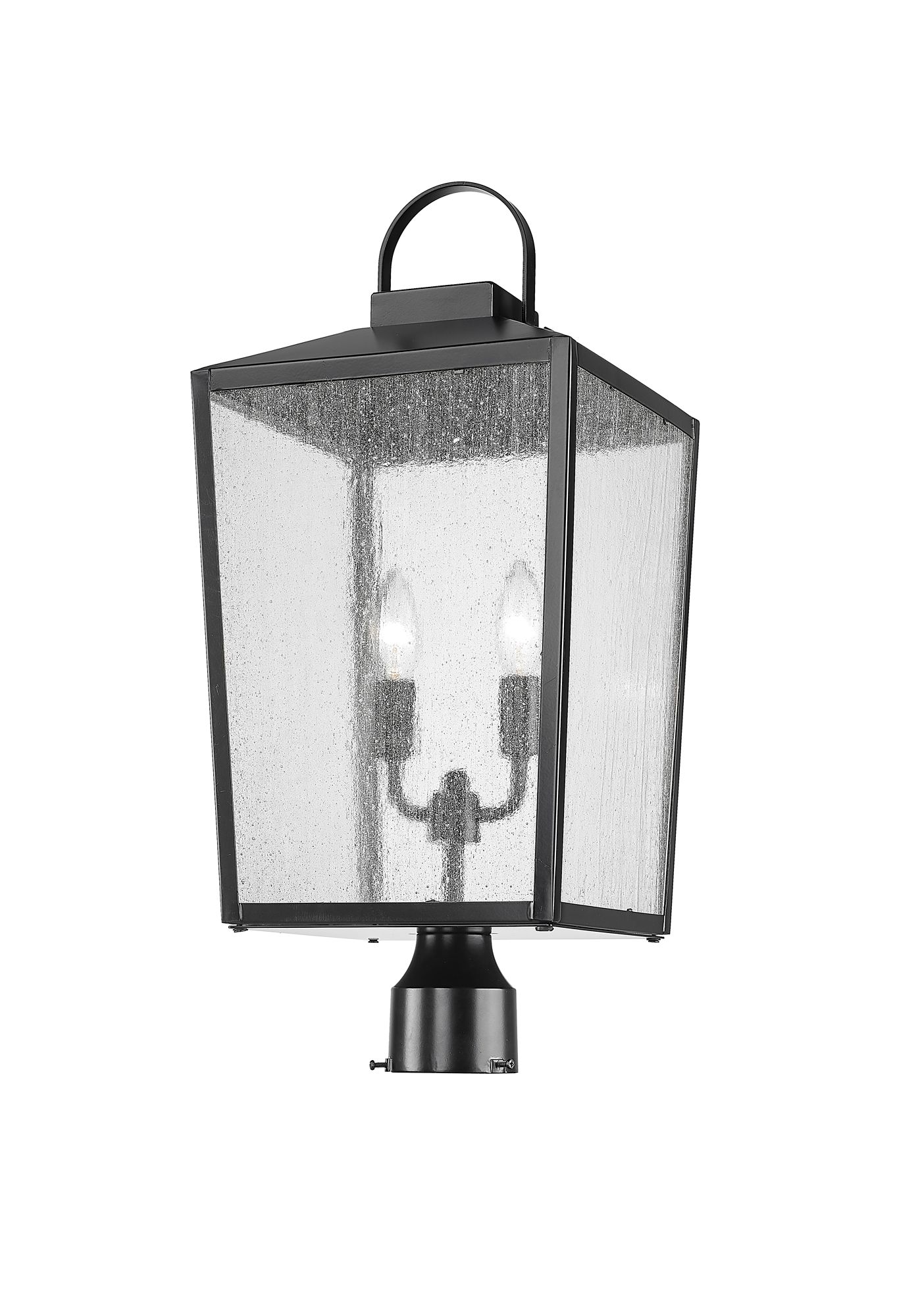 Image 5 Millennium Devens 2-Light 22.75" Powder Coated Black Outdoor Post Lantern more views
