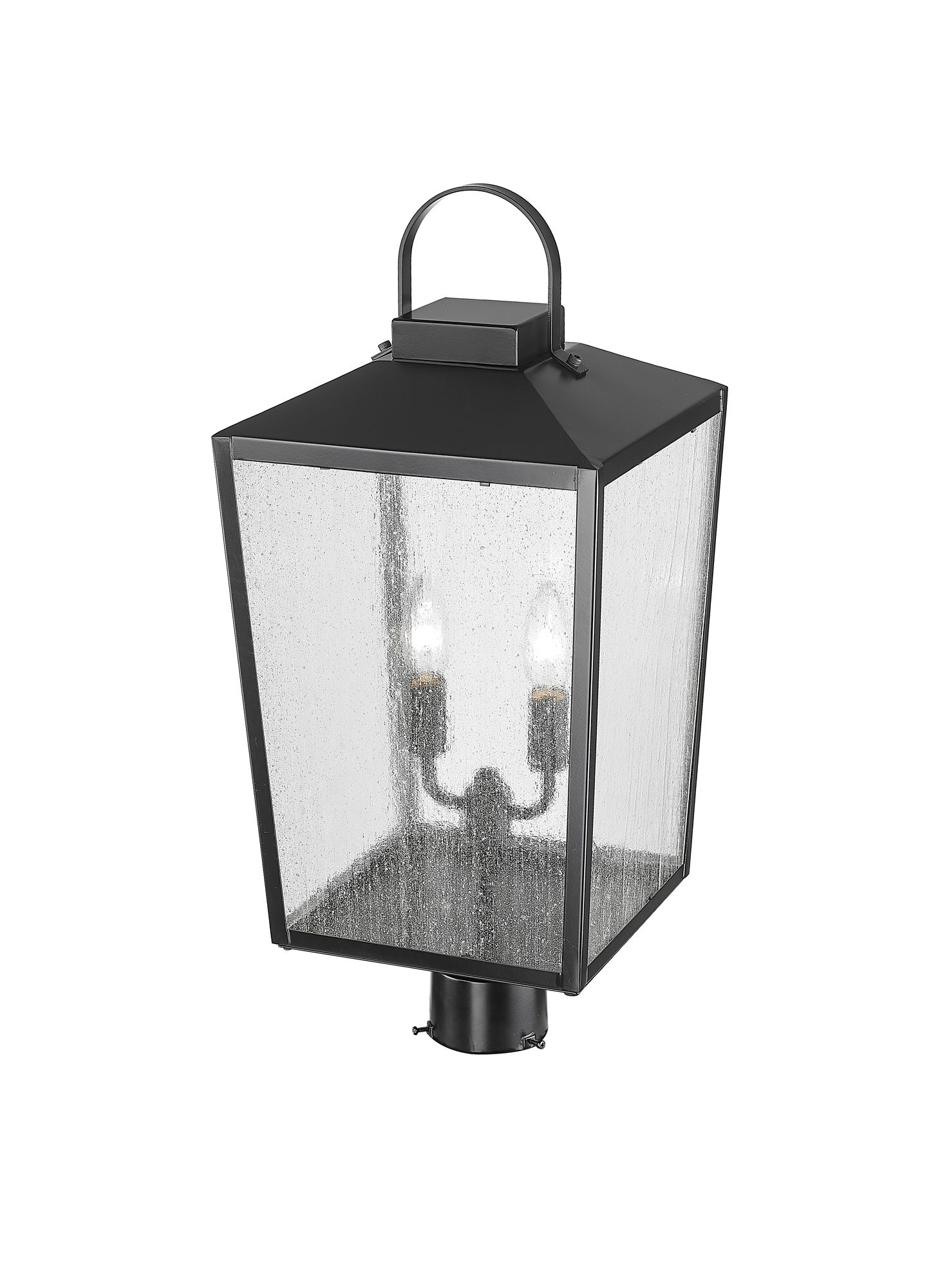 Image 6 Millennium Devens 2-Light 22.75" Powder Coated Black Outdoor Post Lantern more views