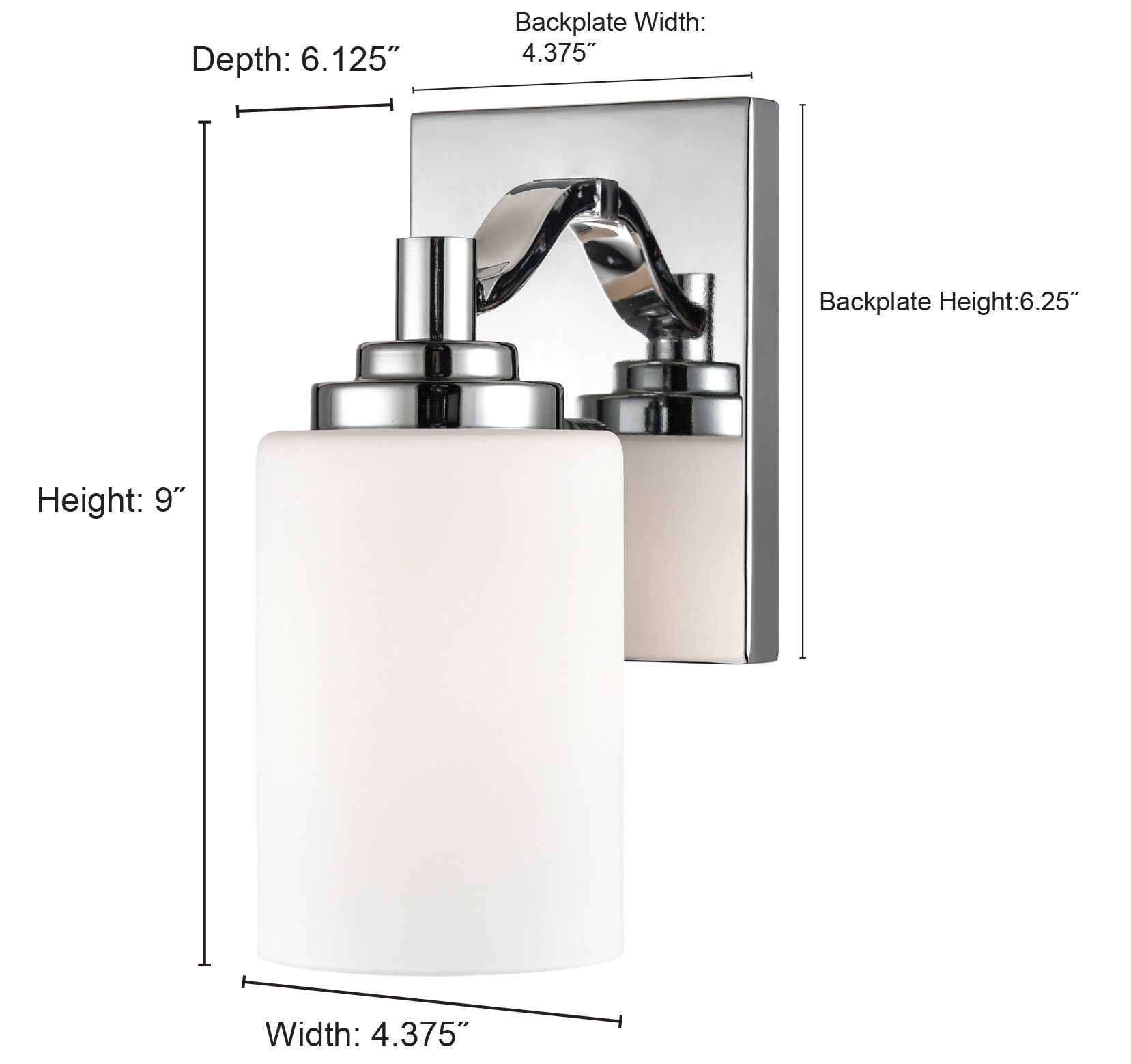 Image 5 Millennium Durham 1-Light 4.38" Matte Black Wall Sconce with Glass Shade more views