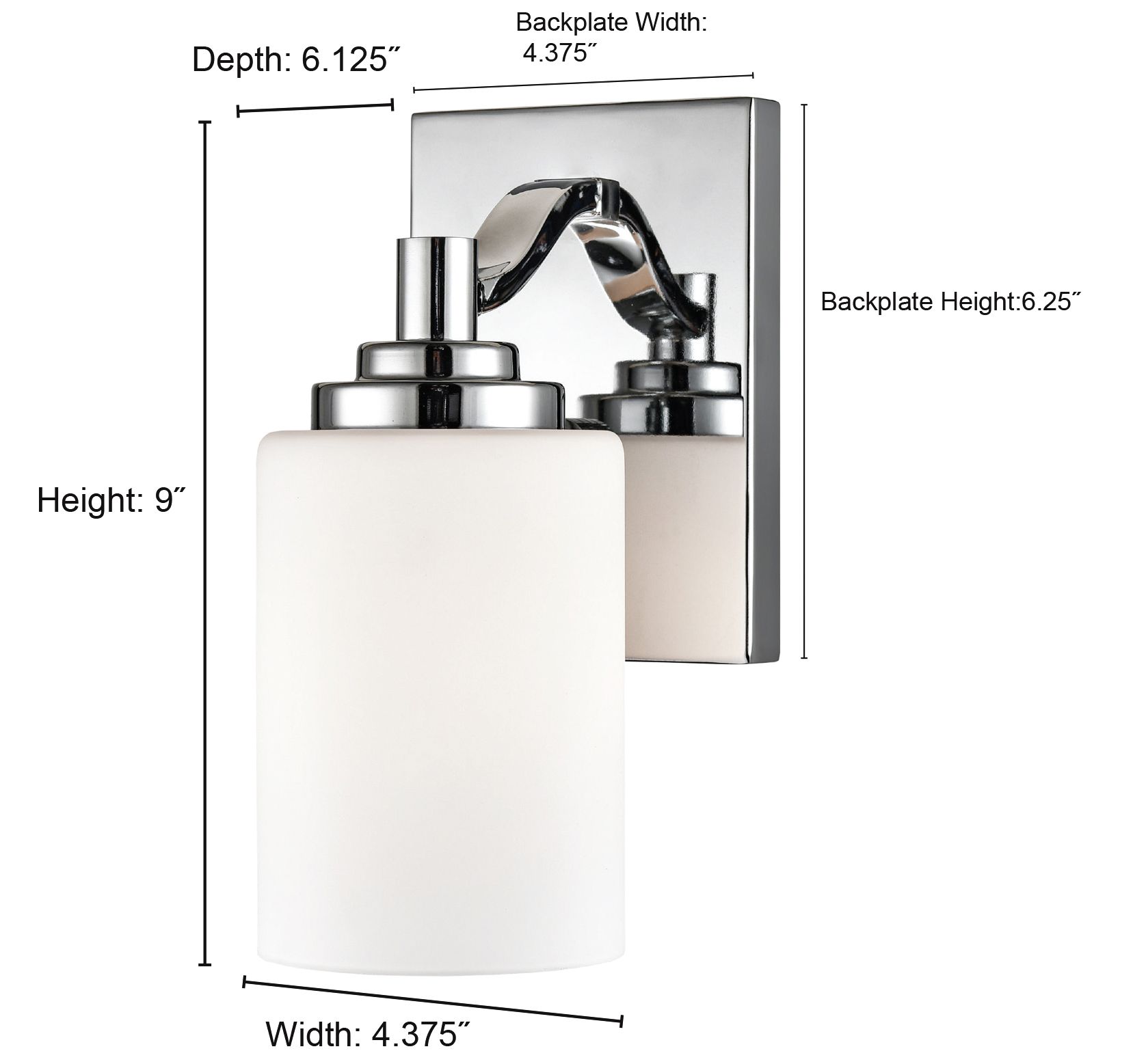 Image 3 Millennium Durham 1-Light 4.38" Satin Nickel Wall Sconce with Glass Shade more views