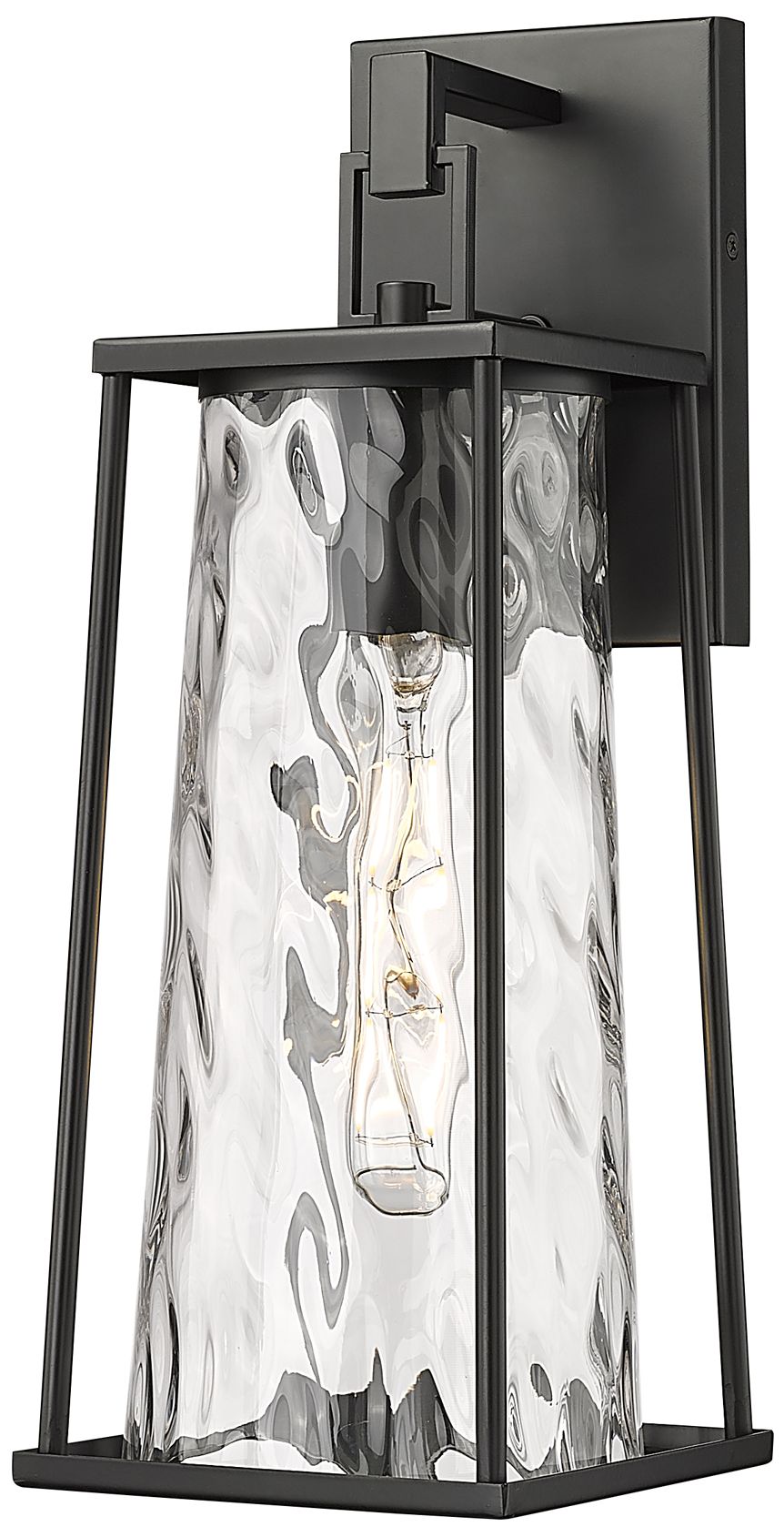 Image 2 Millennium Dutton 1-Light 16.25" Powder Coated Black Outdoor Wall Sconce more views