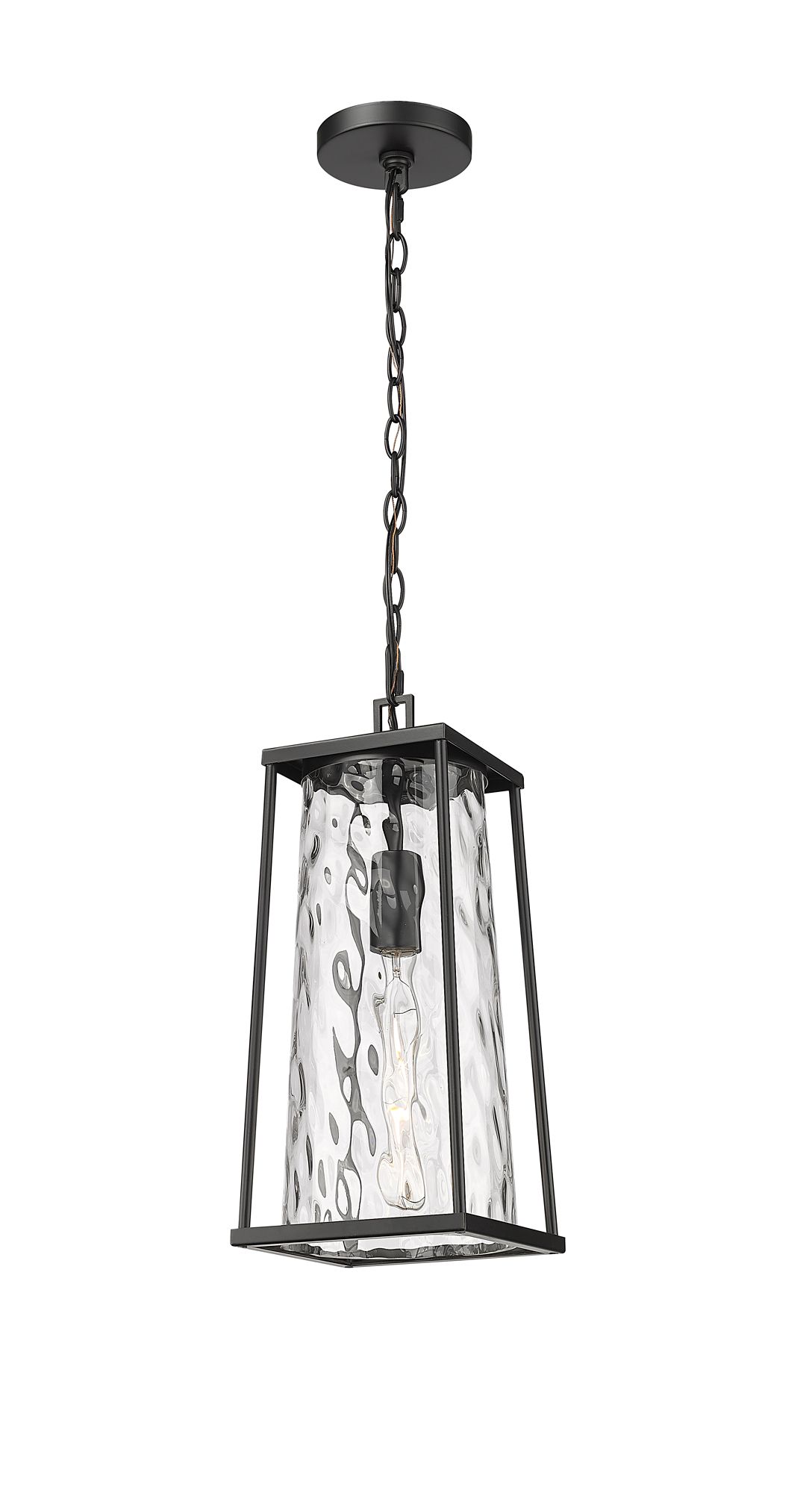 Image 5 Millennium Dutton 1-Light 17.5" Powder Coated Black Outdoor Hanging Lantern more views