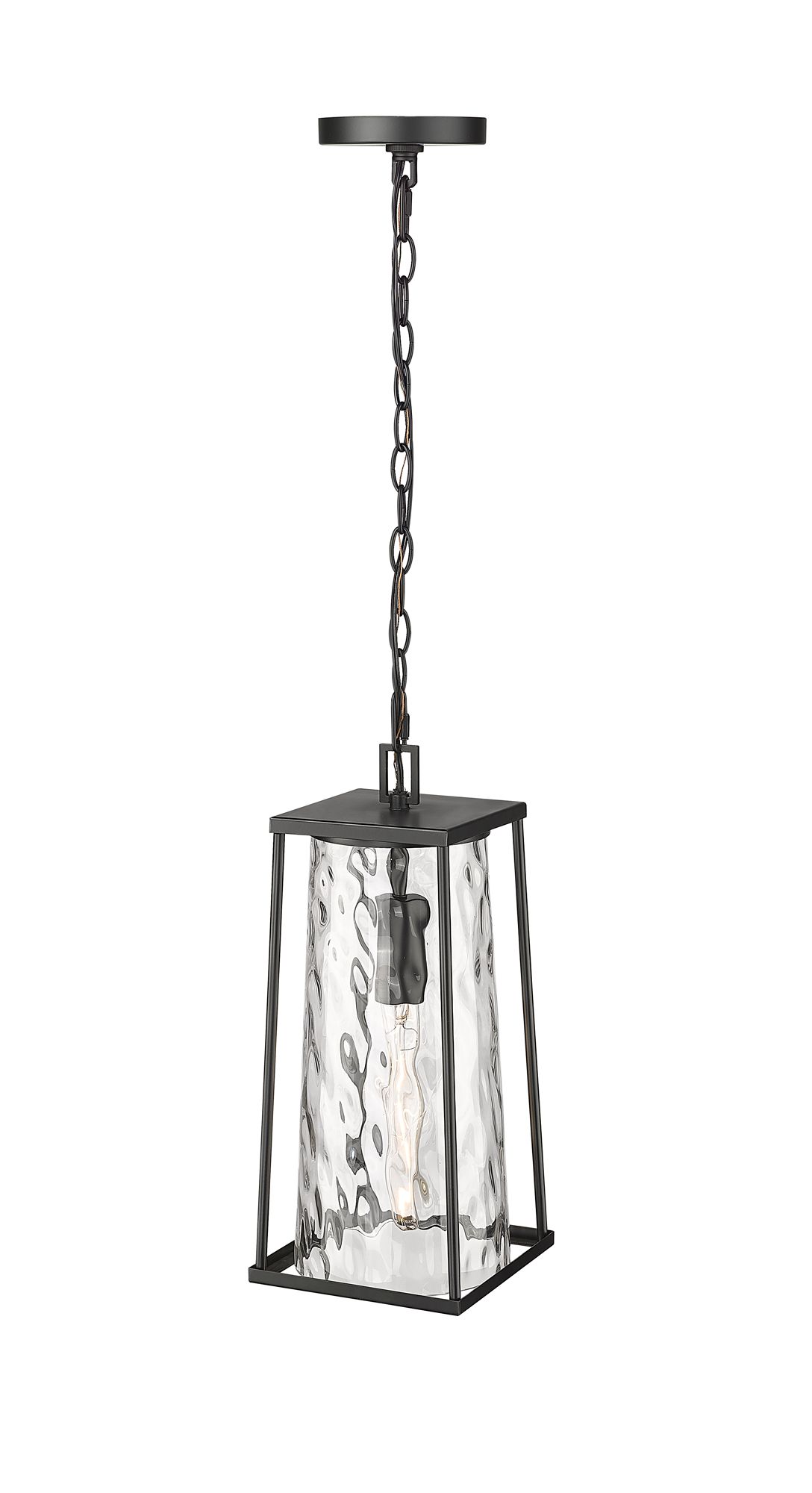 Image 6 Millennium Dutton 1-Light 17.5" Powder Coated Black Outdoor Hanging Lantern more views