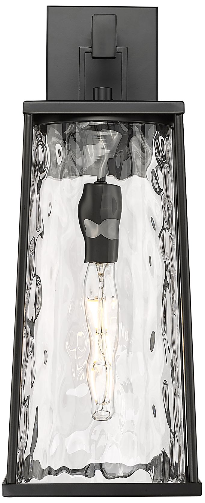 Millennium Dutton 1-Light 19.75" Powder Coated Black Outdoor Wall Sconce