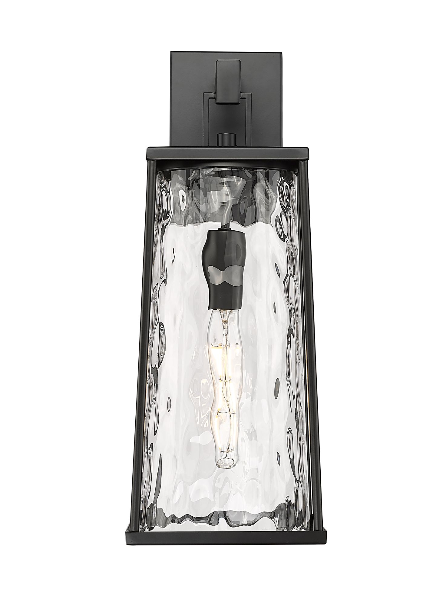 Image 2 Millennium Dutton 1-Light 19.75" Powder Coated Black Outdoor Wall Sconce more views