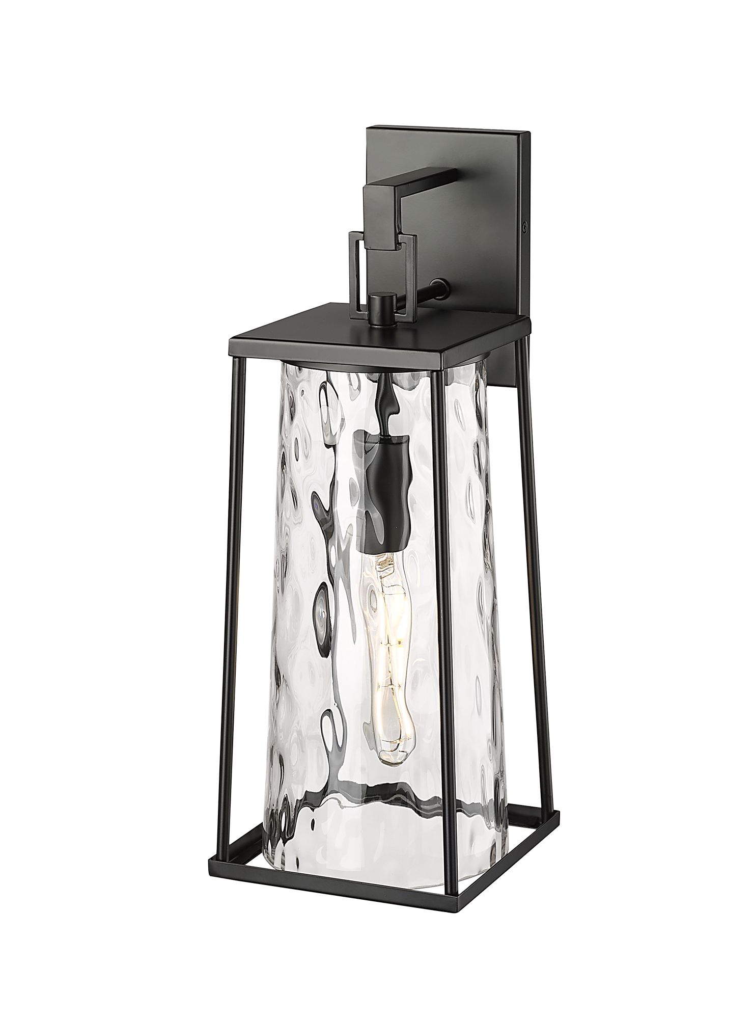 Image 5 Millennium Dutton 1-Light 19.75" Powder Coated Black Outdoor Wall Sconce more views