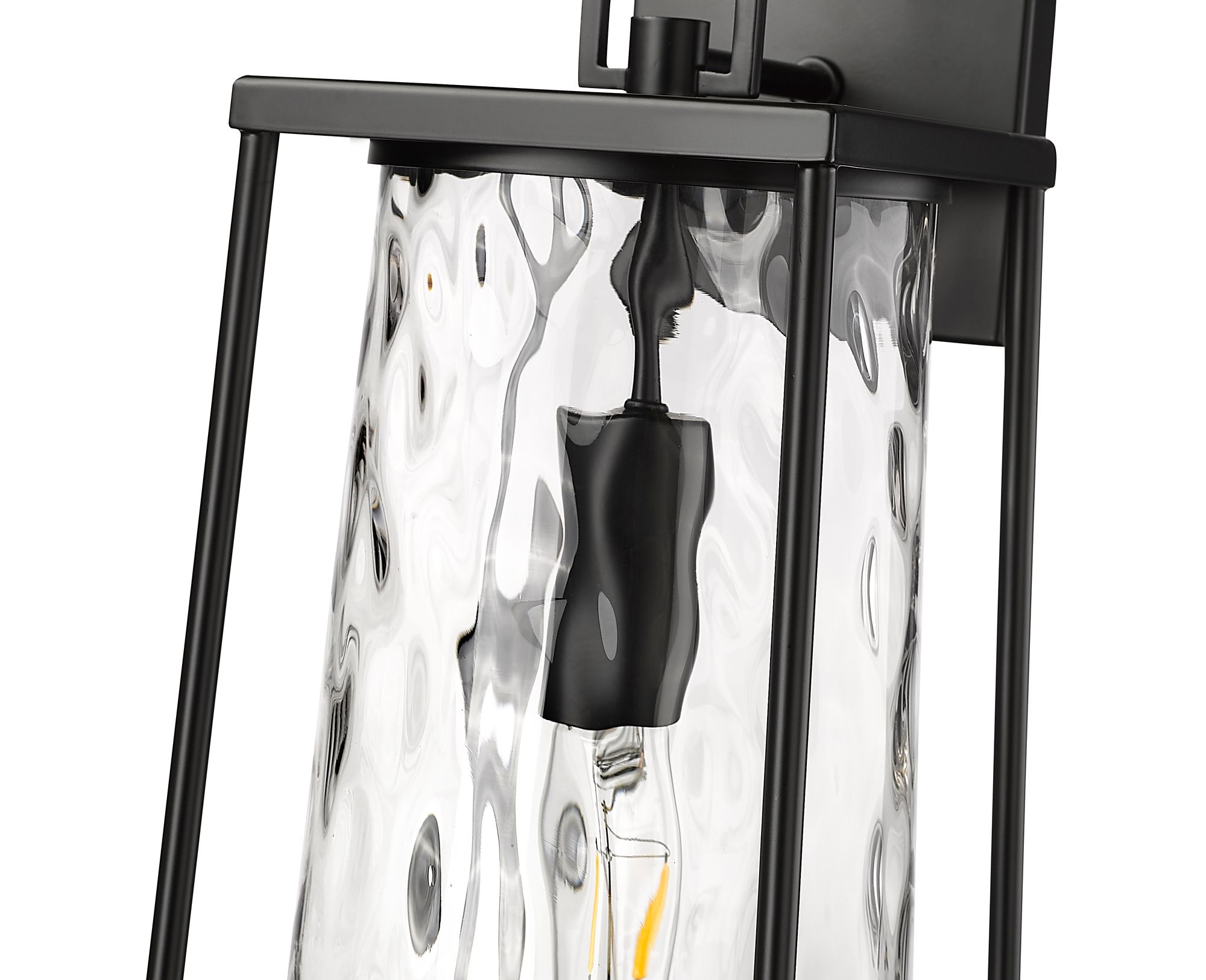 Image 6 Millennium Dutton 1-Light 19.75" Powder Coated Black Outdoor Wall Sconce more views