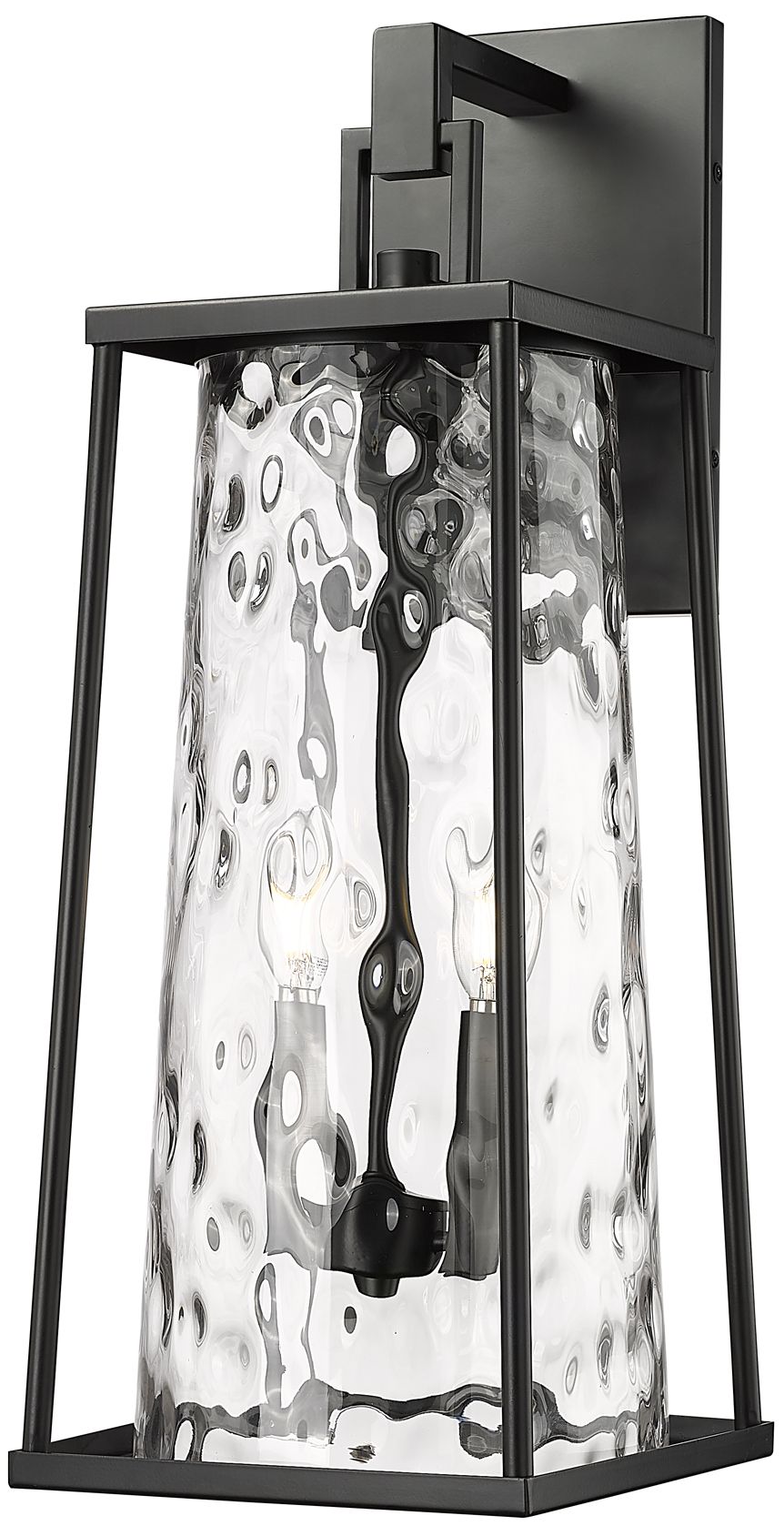Image 2 Millennium Dutton 2-Light 23.5" Powder Coated Black Outdoor Wall Sconce more views