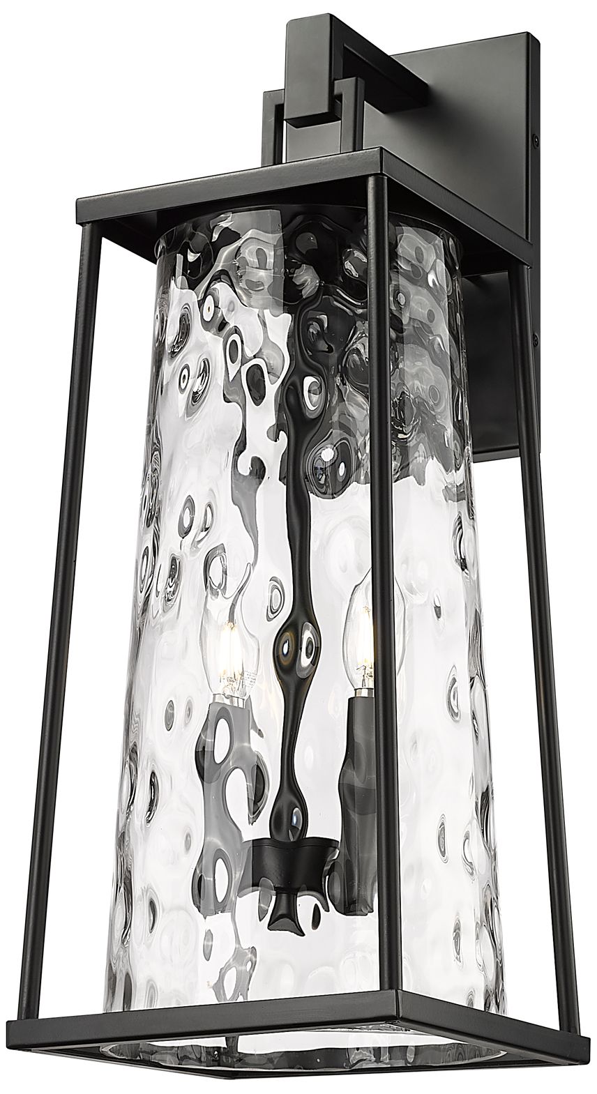 Image 3 Millennium Dutton 2-Light 23.5" Powder Coated Black Outdoor Wall Sconce more views