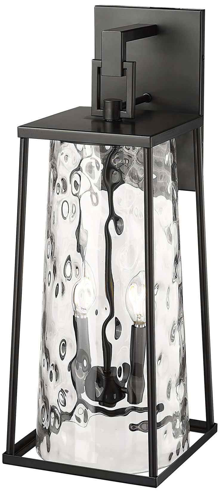 Image 4 Millennium Dutton 2-Light 23.5" Powder Coated Black Outdoor Wall Sconce more views