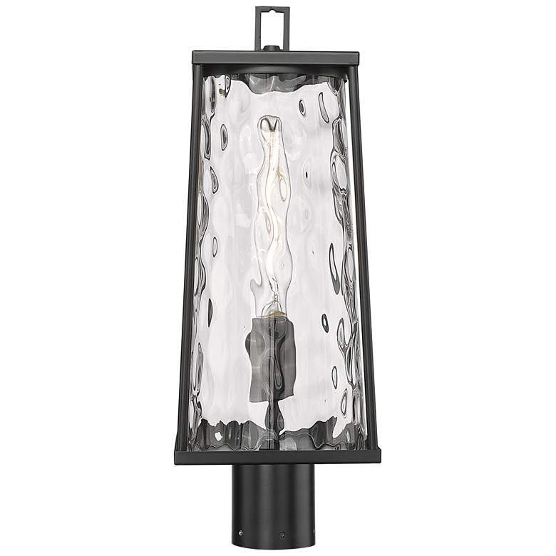 Image 1 Millennium Dutton Outdoor Post Lantern Black