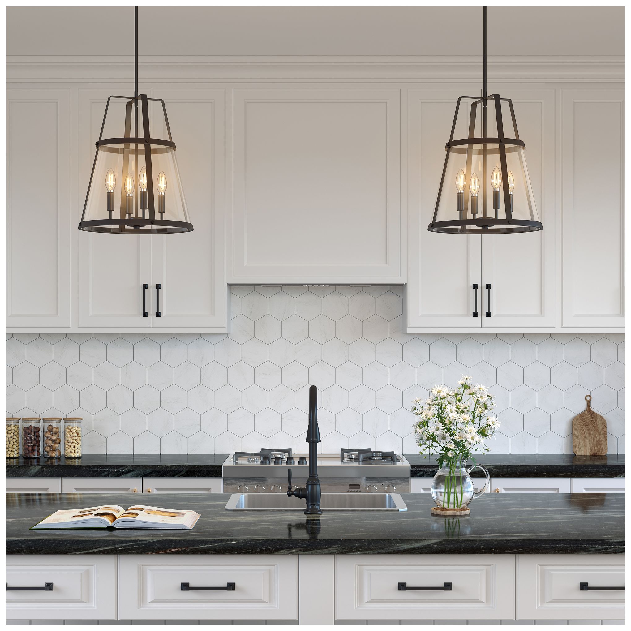 Image 7 Millennium Edelweiss Pendant light  Black more views