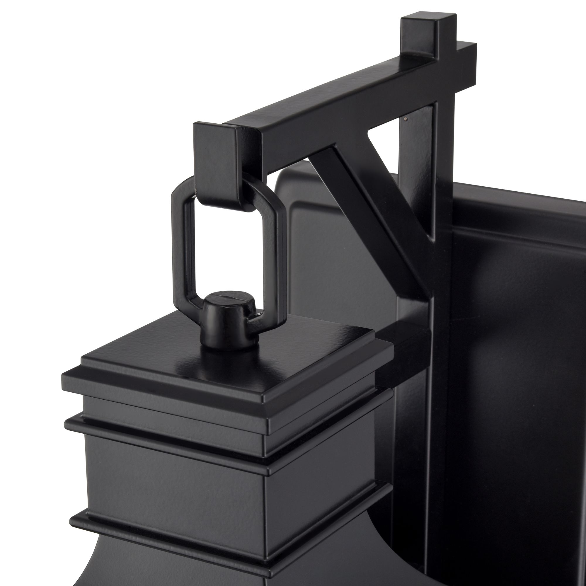 Image 4 Millennium Edenton 2-Lt 17.75" Matte Black Outdoor Wall Sconce with Shade more views