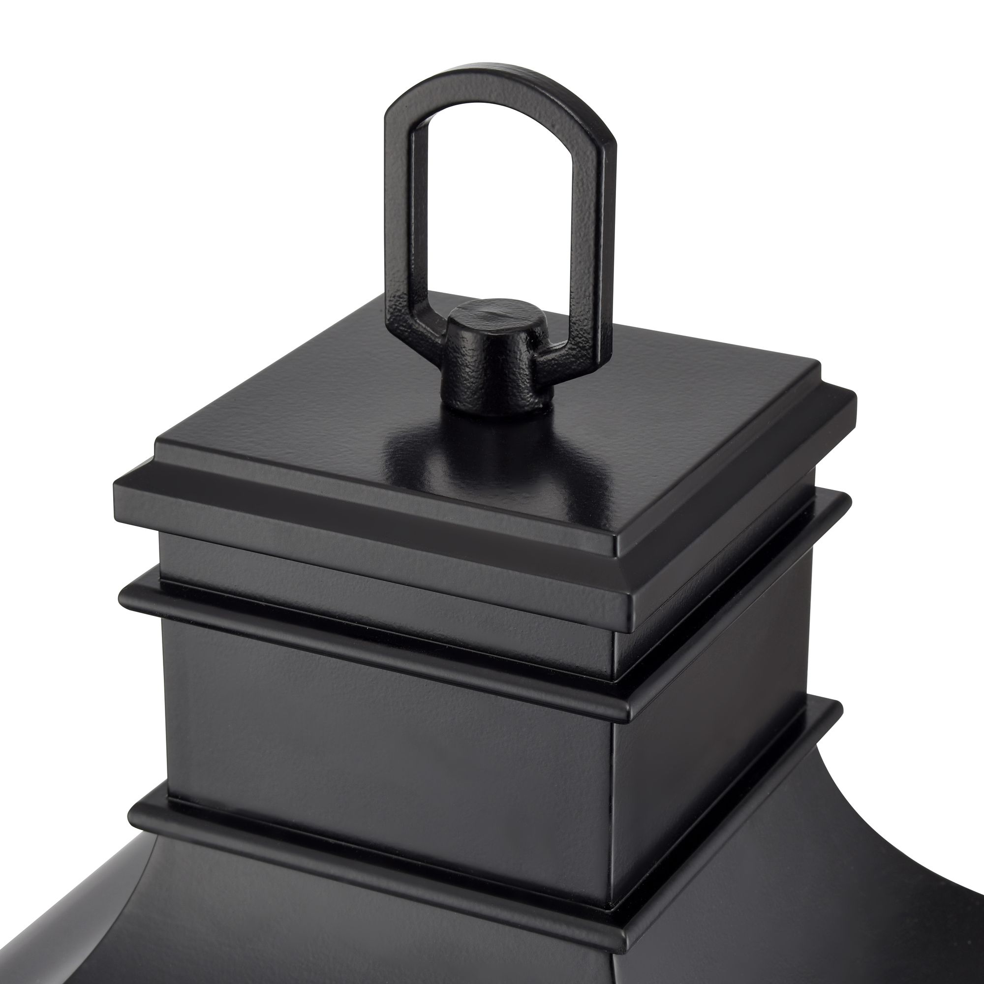 Image 4 Millennium Edenton 3-Light 24" Matte Black Outdoor Post Lantern with Shade more views