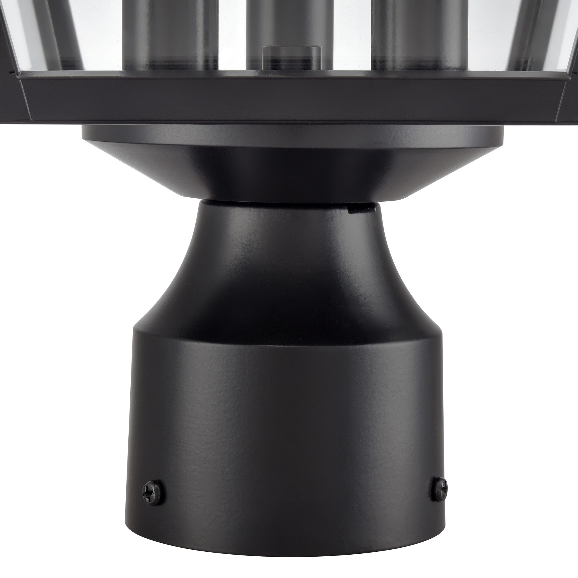 Image 6 Millennium Edenton 3-Light 24" Matte Black Outdoor Post Lantern with Shade more views
