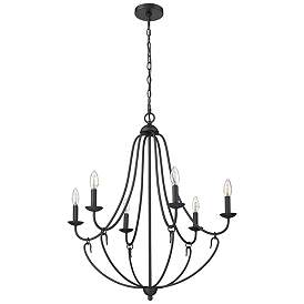 Image1 of Millennium Eisley Chandelier Ceiling Light Black