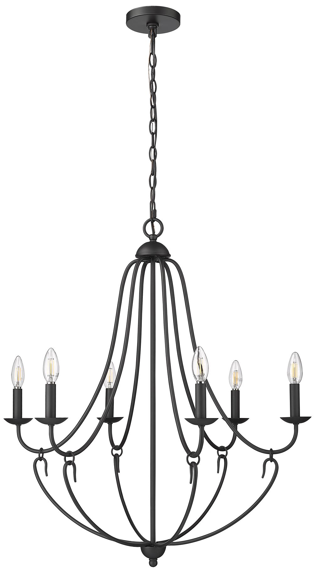 Image 3 Millennium Eisley Chandelier Ceiling Light  Black more views