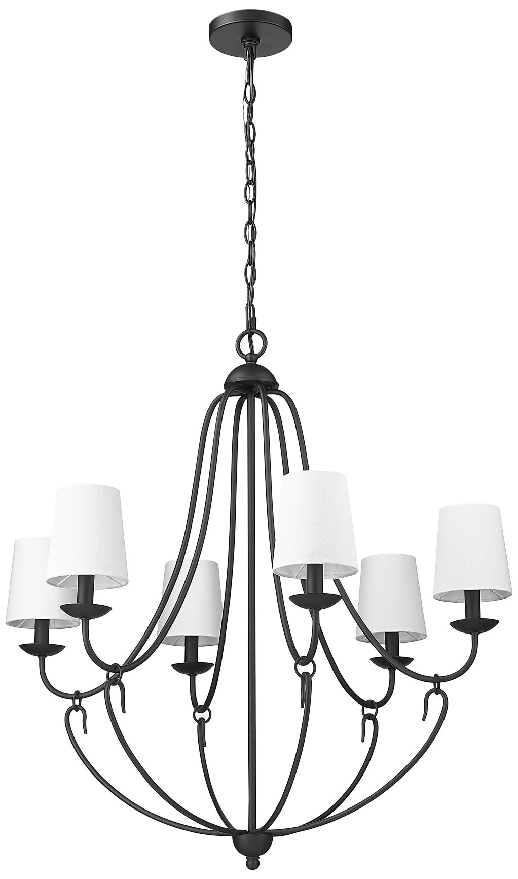 Image 7 Millennium Eisley Chandelier Ceiling Light  Black more views