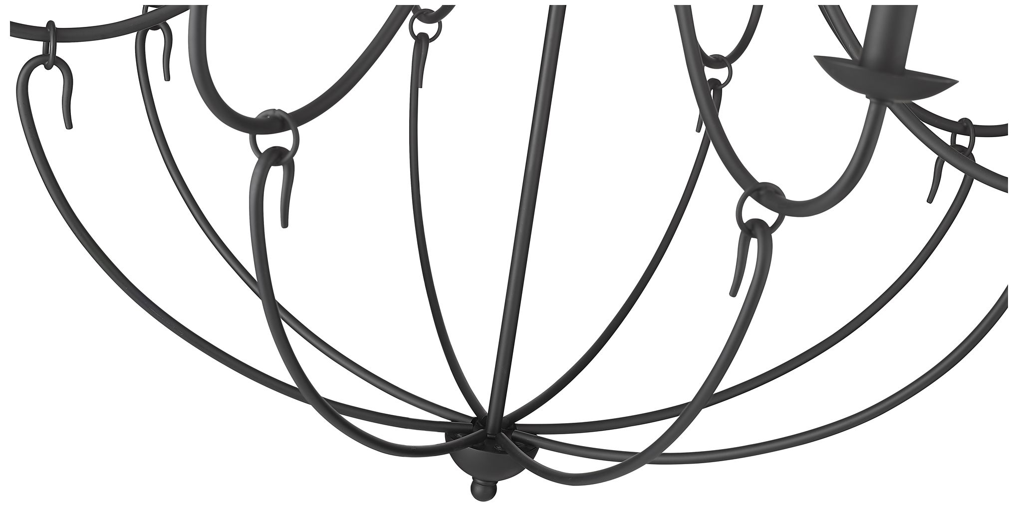 Image 5 Millennium Eisley Chandelier Ceiling Light Black more views