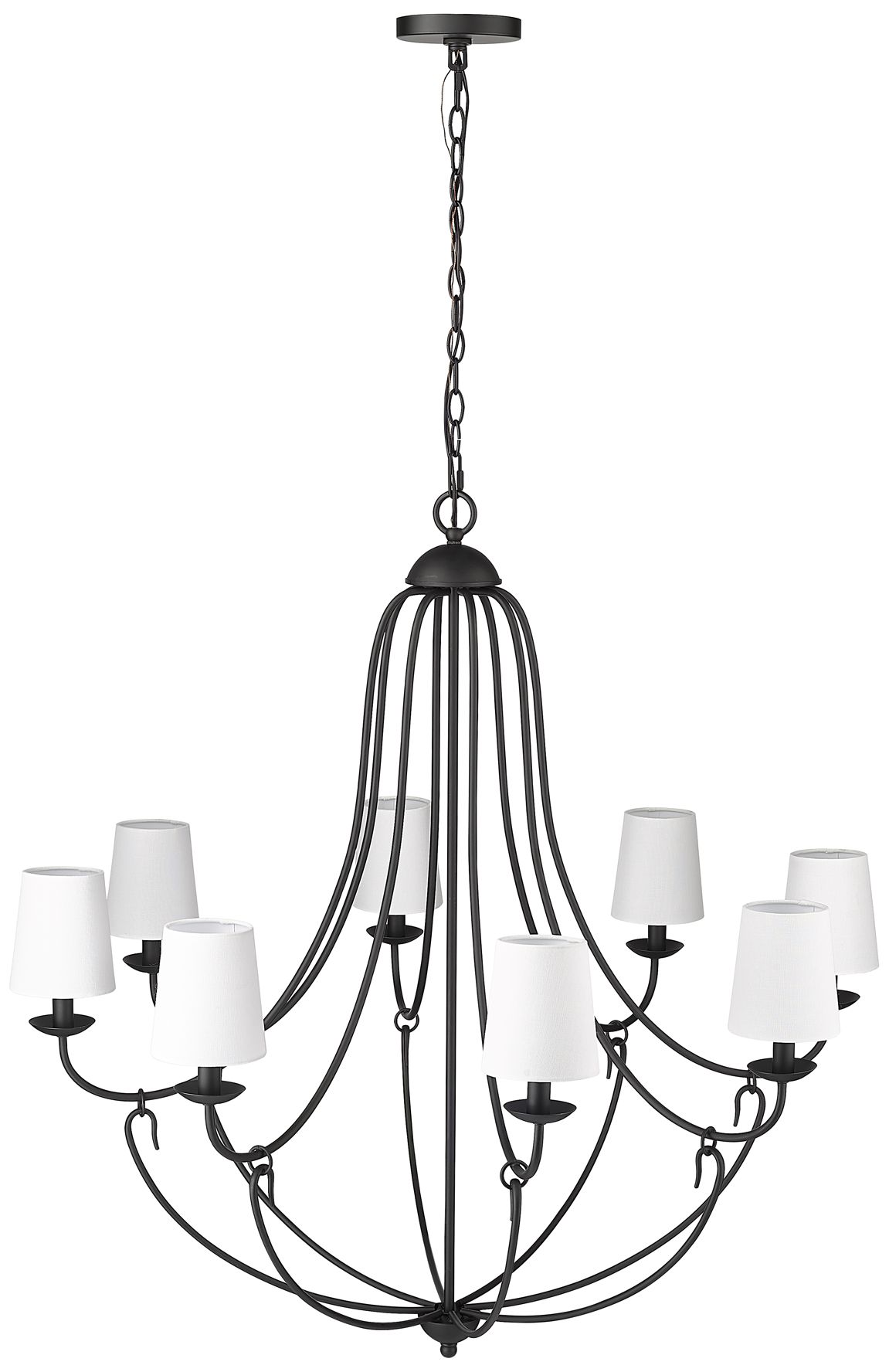 Millennium Eisley Chandelier Ceiling Light Black