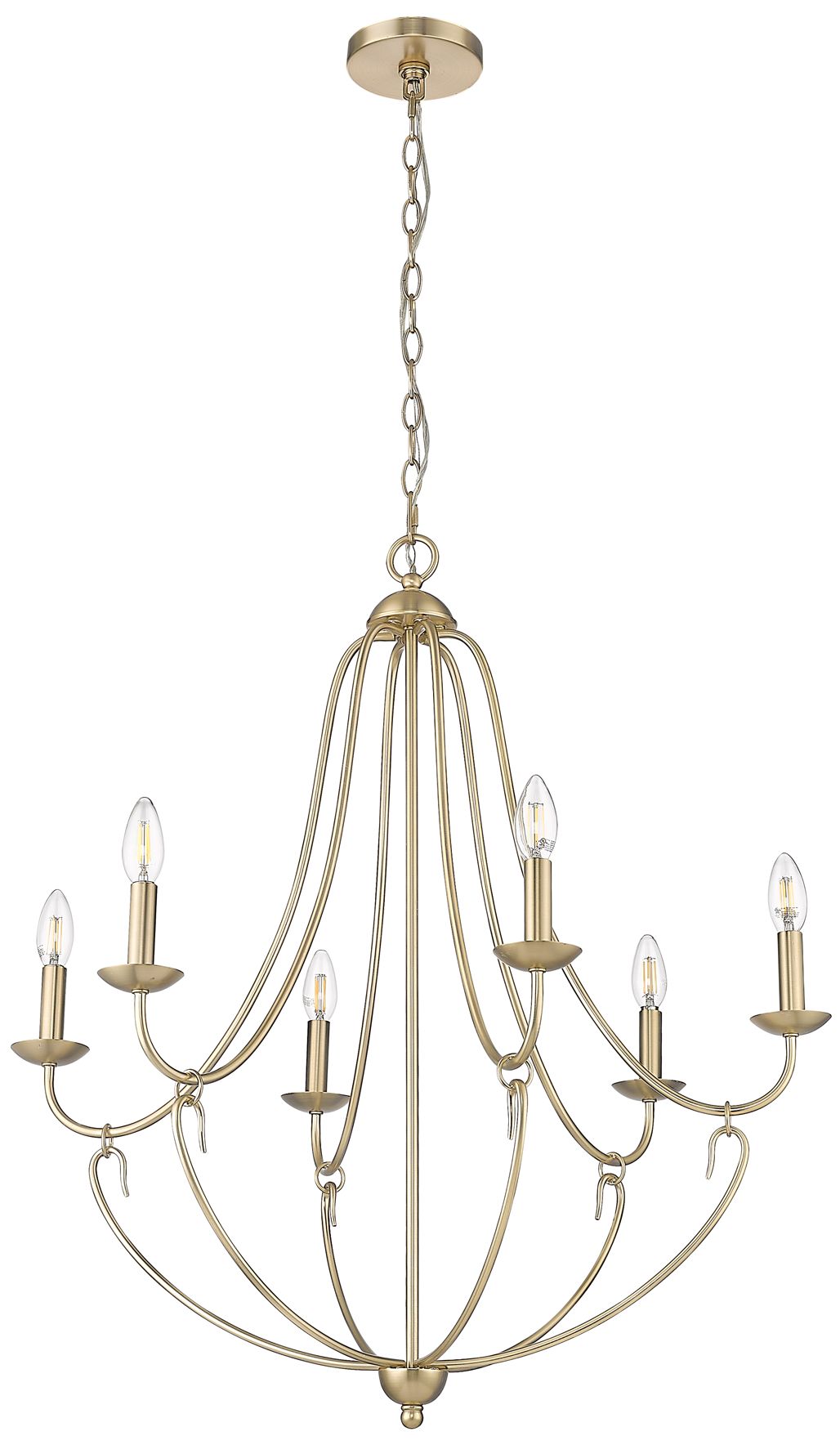 Image 2 Millennium Eisley Chandelier Ceiling Light  Gold more views