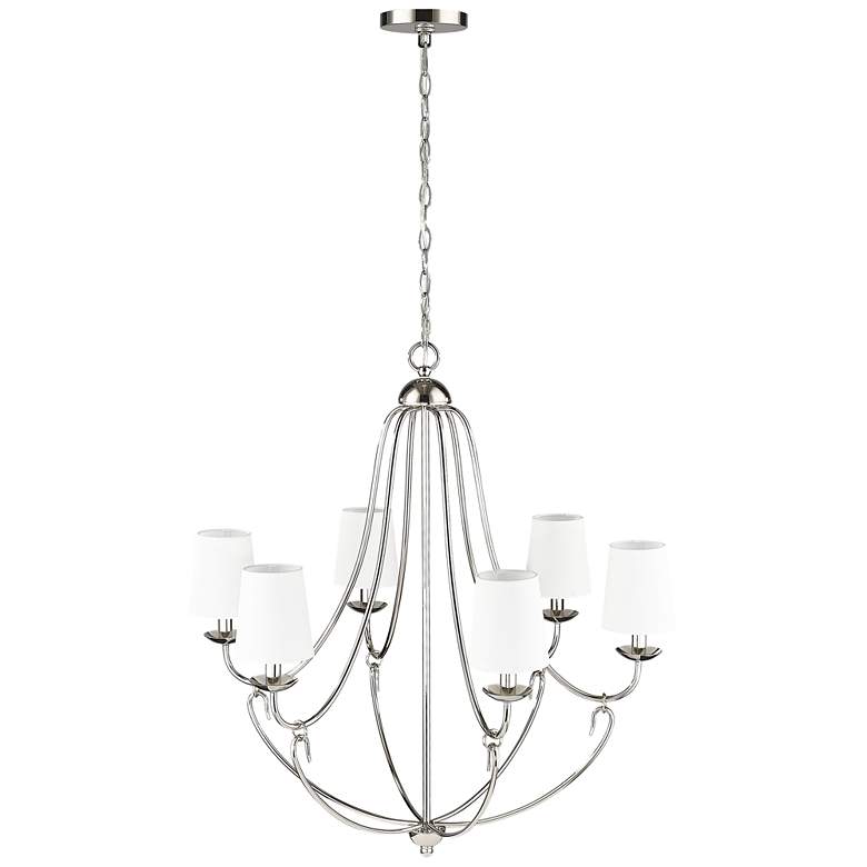 Image 1 Millennium Eisley Chandelier Ceiling Light Nickel