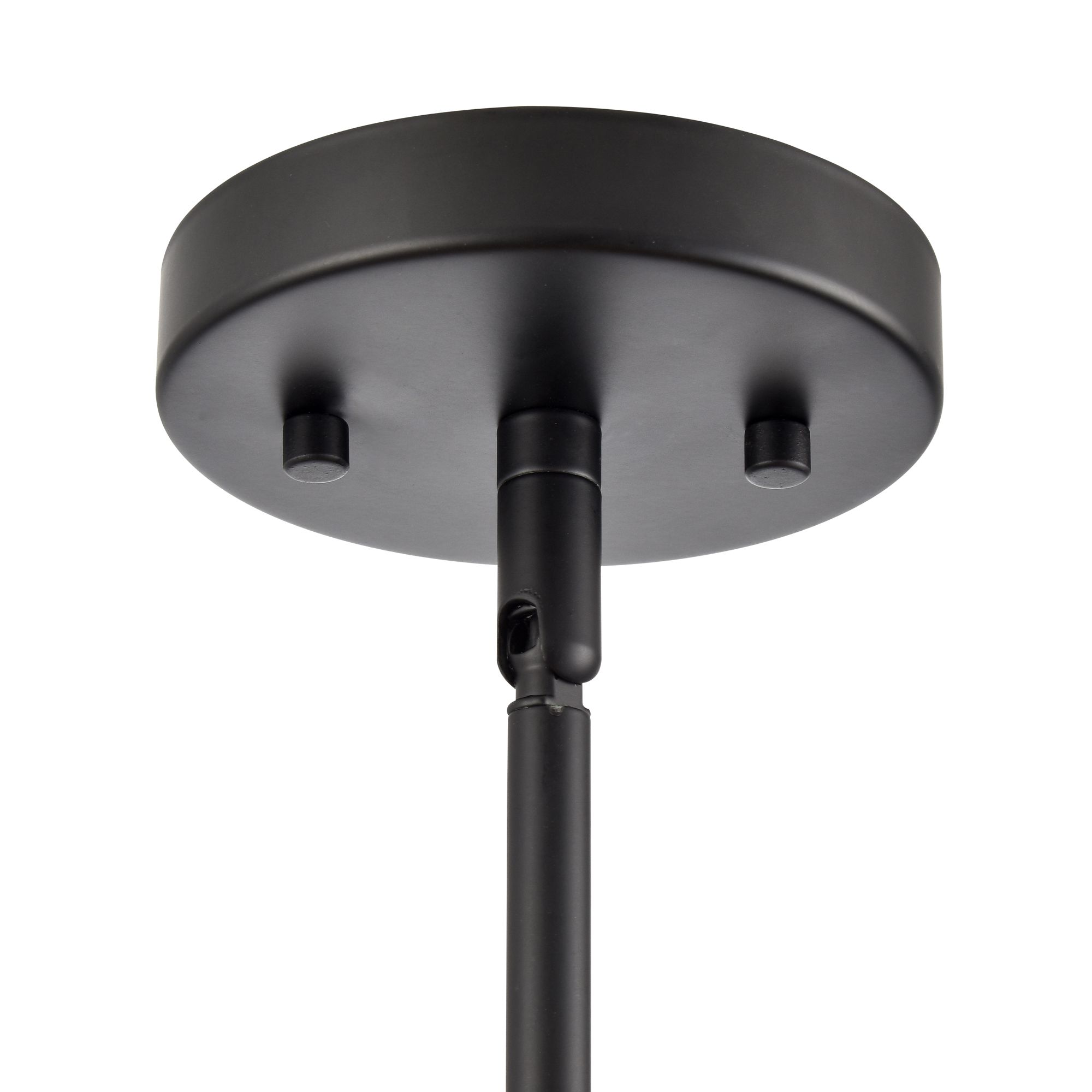 Image 6 Millennium Elise 3-Light 22" Matte Black Pendant with Rattan Shade more views