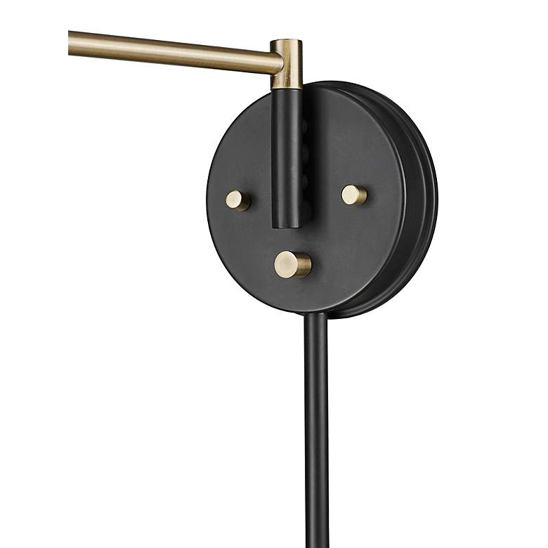 Image 5 Millennium Ellison 6 1/4" High Modern Adjustable Swing Arm Wall Light more views