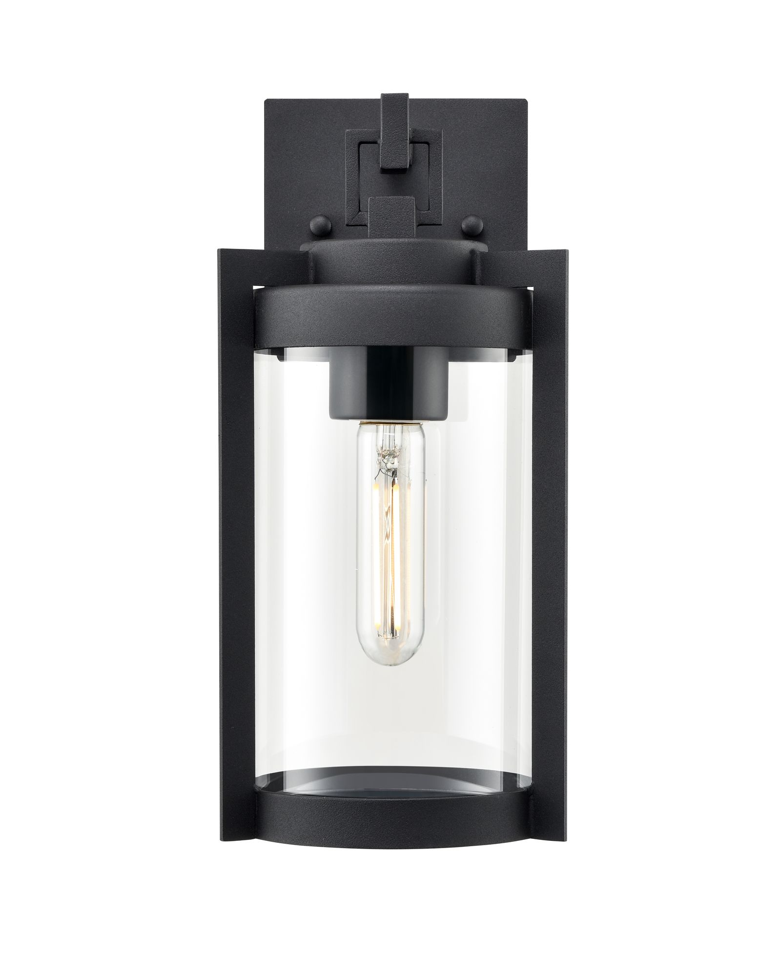 Image 2 Millennium Ellway 1-Light 12.5" Textured Black Outdoor Wall Sconce more views