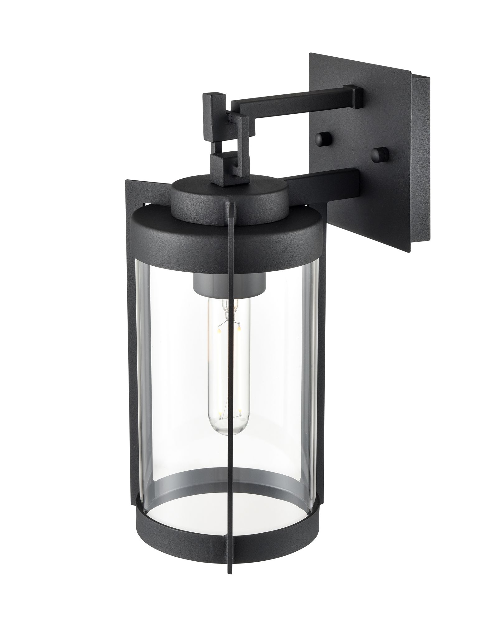 Image 4 Millennium Ellway 1-Light 12.5" Textured Black Outdoor Wall Sconce more views