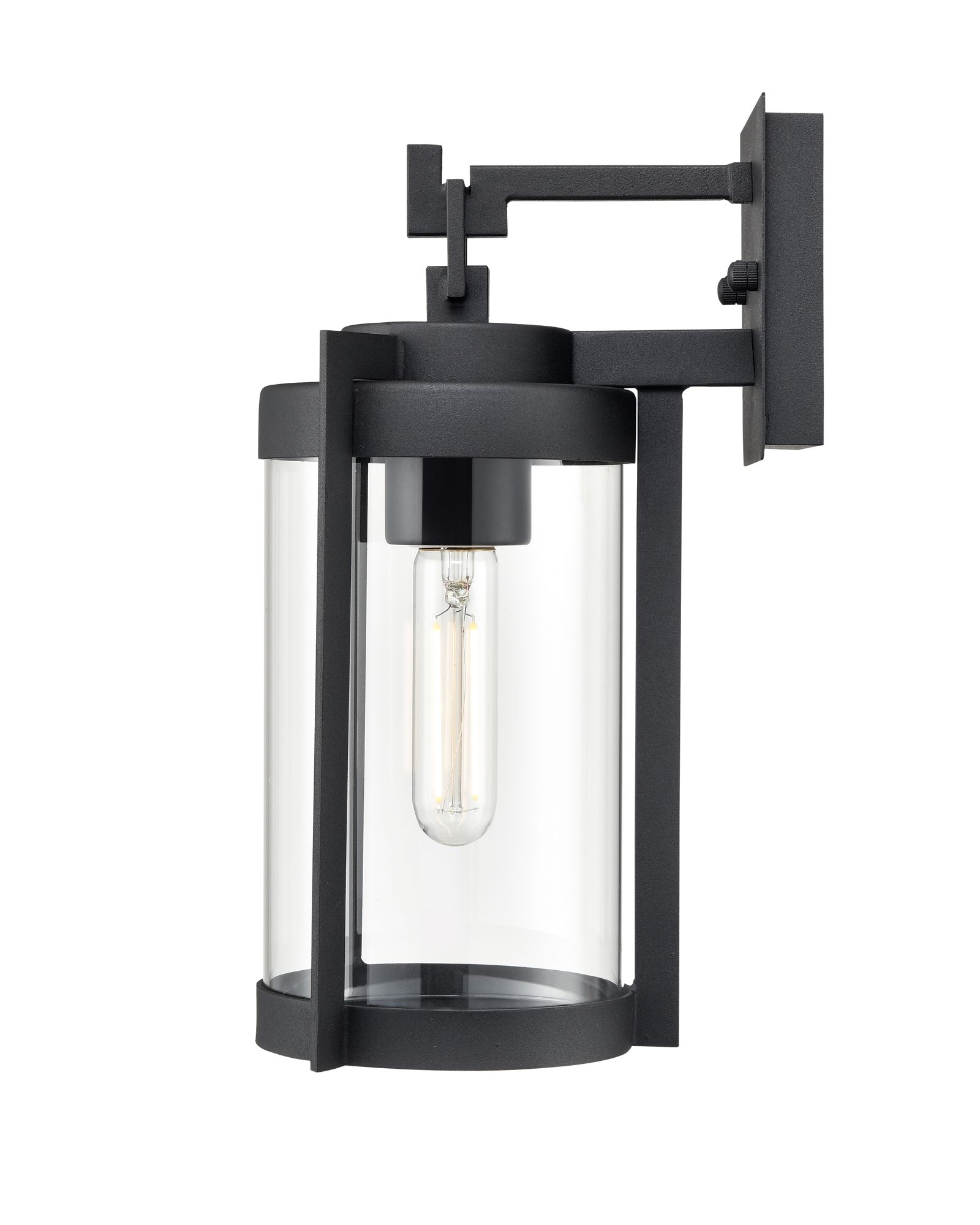 Image 5 Millennium Ellway 1-Light 12.5" Textured Black Outdoor Wall Sconce more views