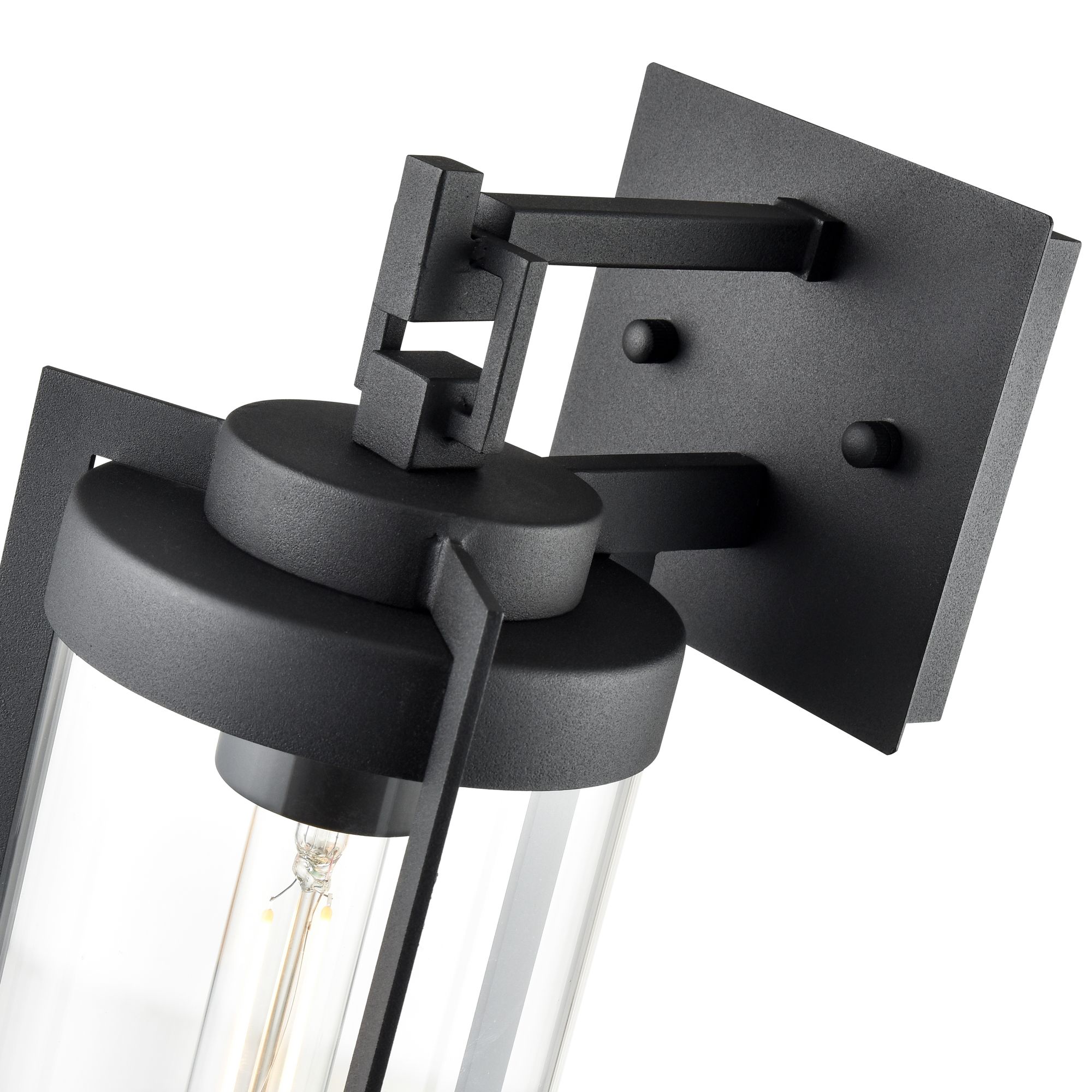 Image 6 Millennium Ellway 1-Light 12.5" Textured Black Outdoor Wall Sconce more views