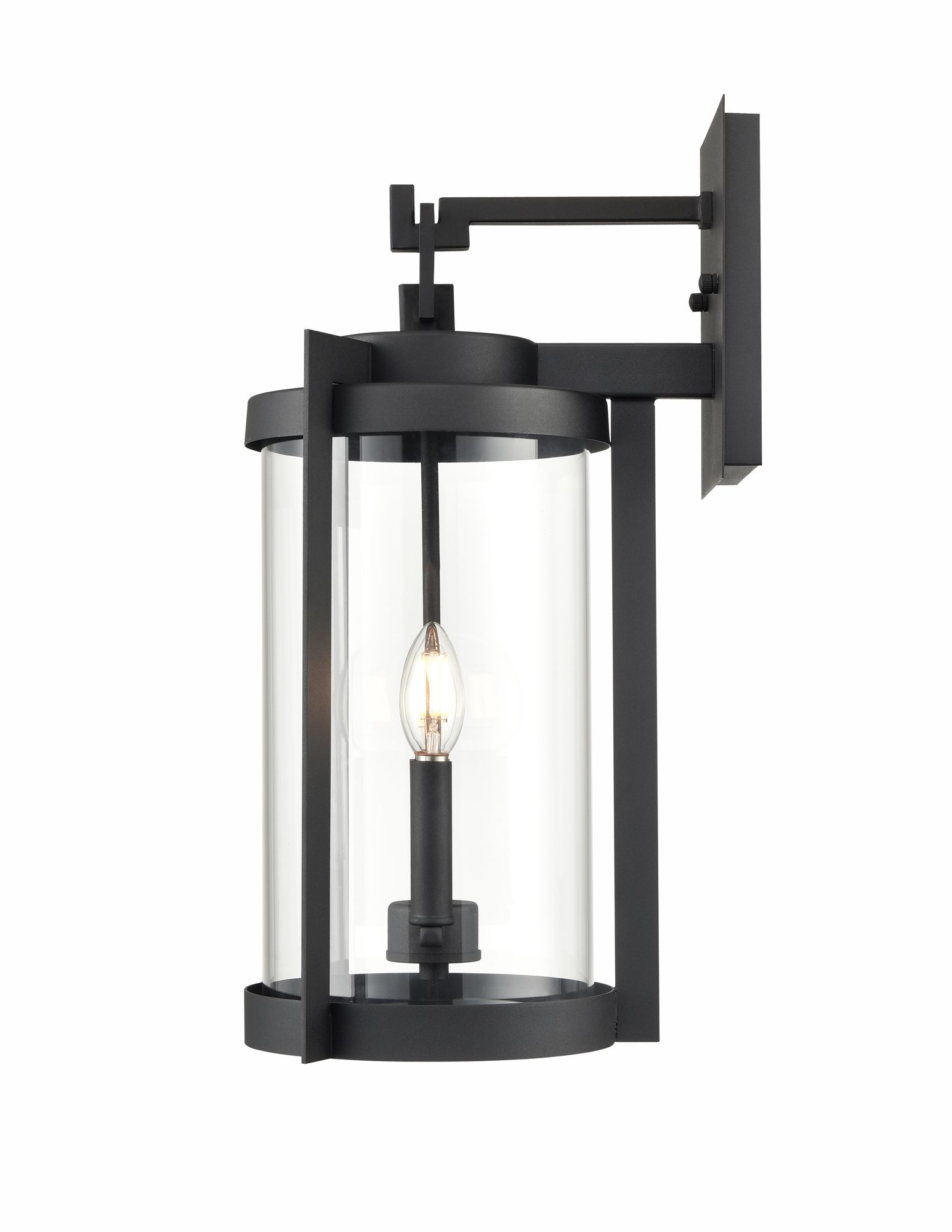 Image 4 Millennium Ellway 2-Light 19.75" Textured Black Outdoor Wall Sconce more views