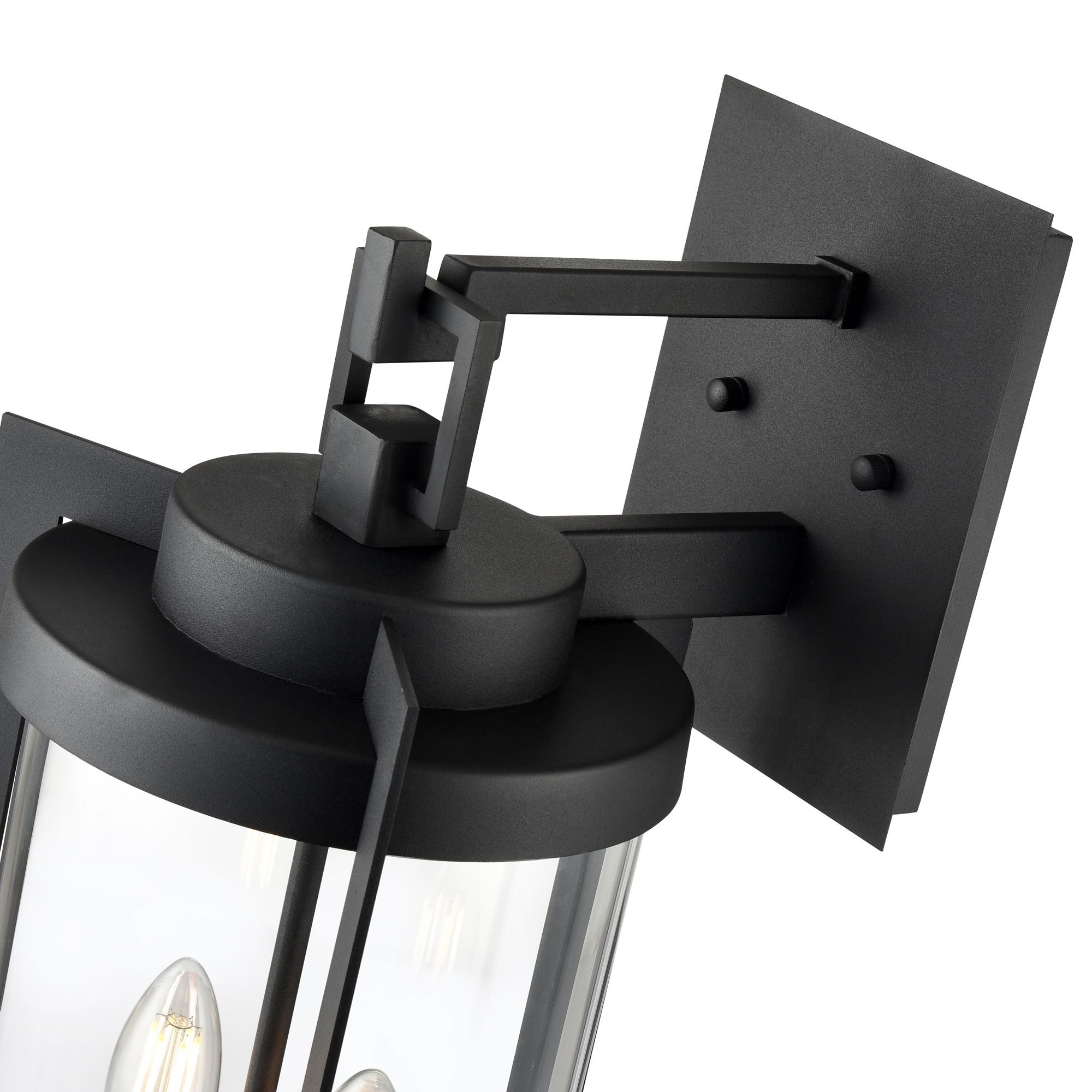 Image 5 Millennium Ellway 2-Light 19.75" Textured Black Outdoor Wall Sconce more views