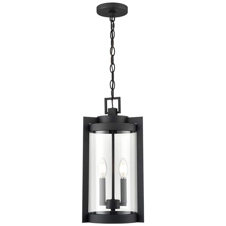 Image 1 Millennium Ellway Outdoor Hanging Lantern Textured Black
