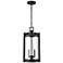 Millennium Ellway Outdoor Hanging Lantern Textured Black
